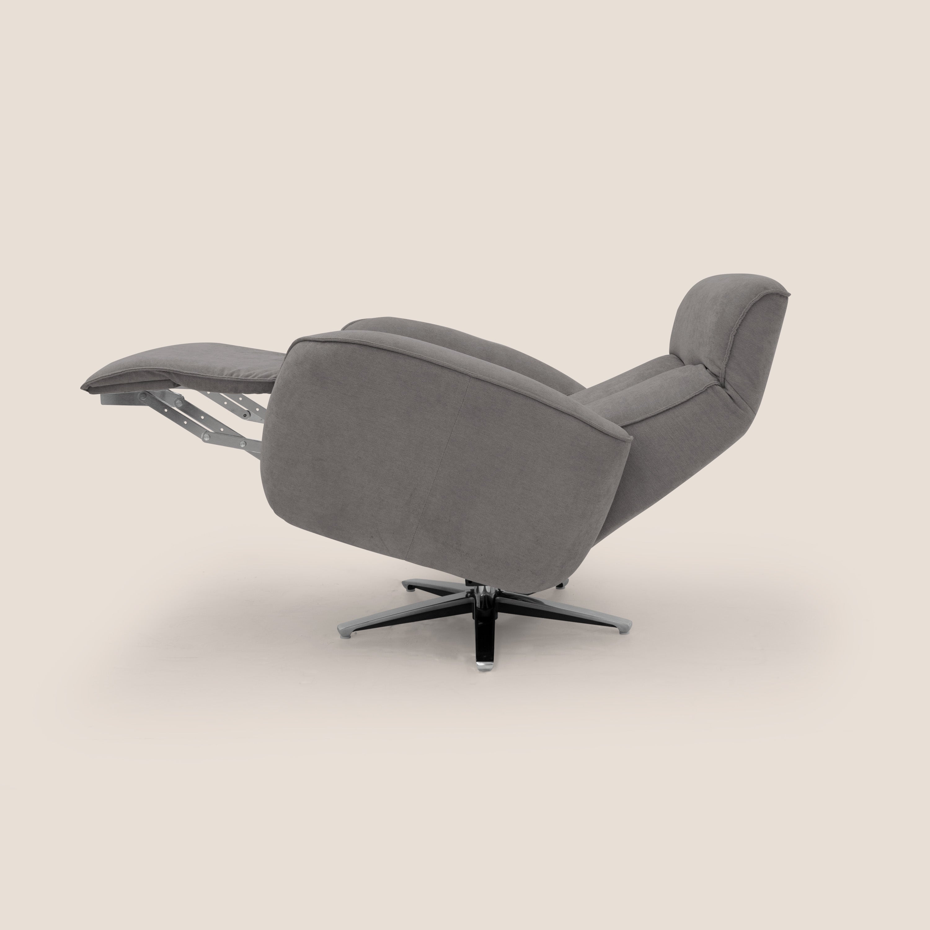 EVA Poltroncina RELAX in morbido tessuto impermeabile T02 grigio - divani.store