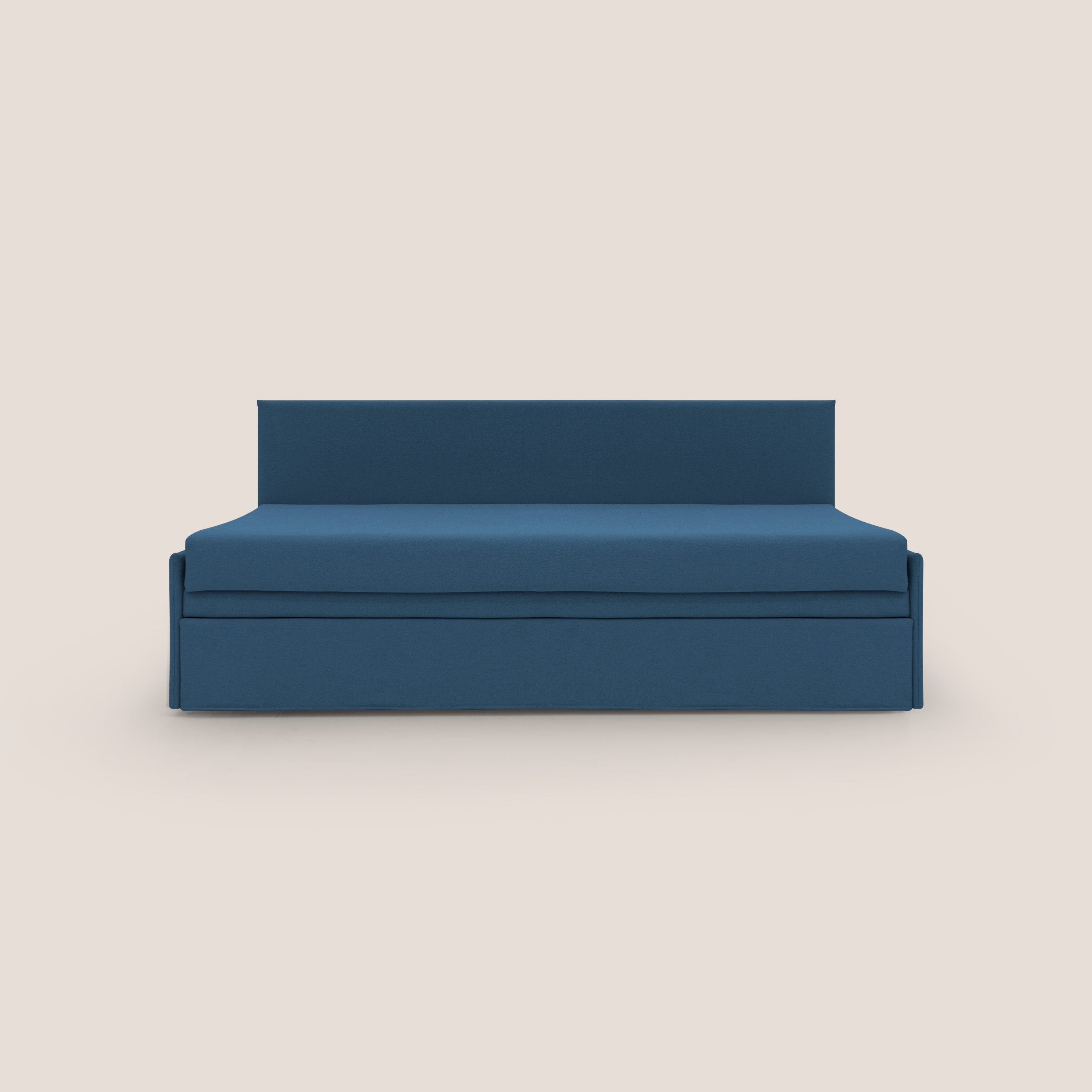 Naviglio Divano duplex con doppio letto in tessuto simil cotone impermeabile T13 blu - divani.store
