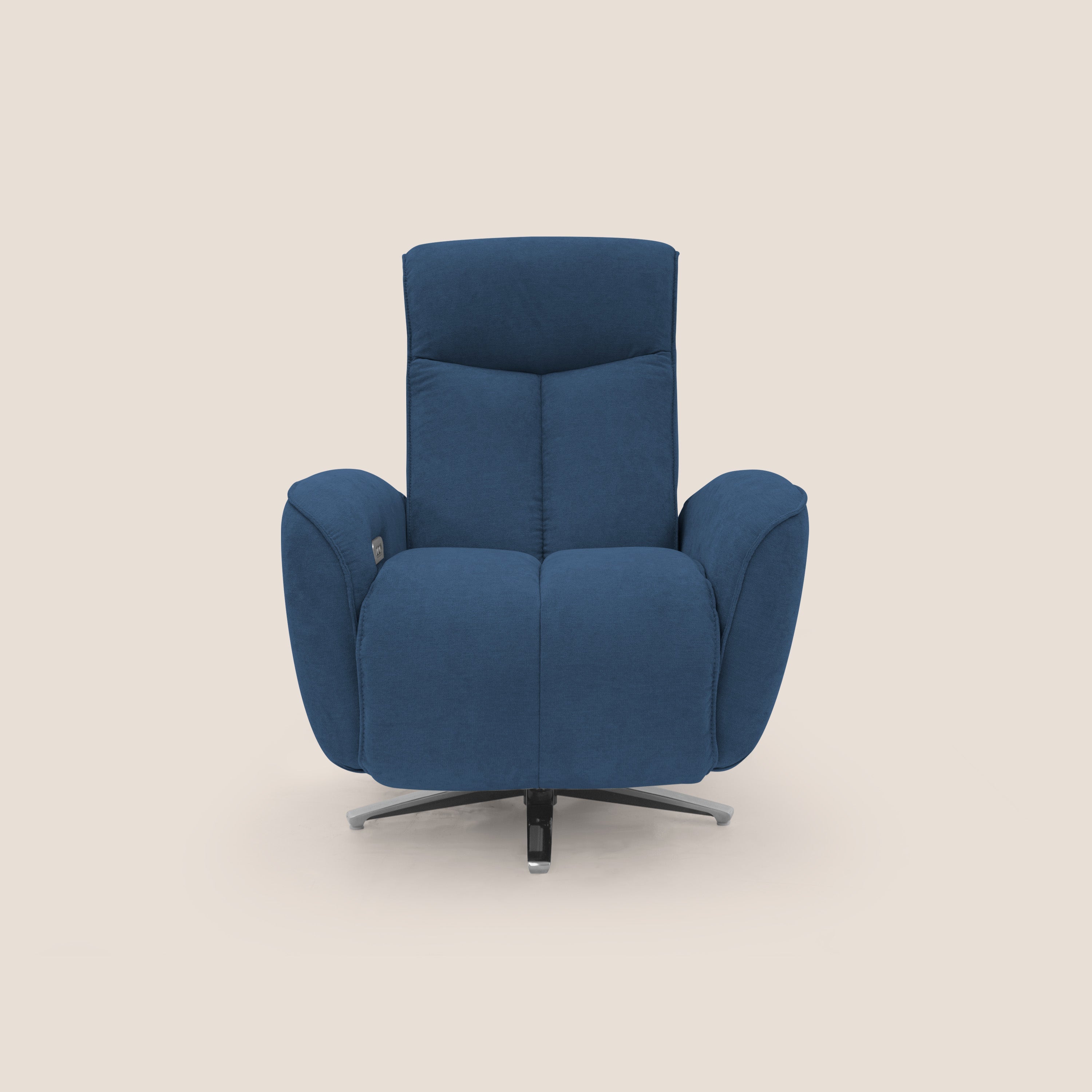 EVA Poltroncina RELAX in morbido tessuto impermeabile T02 blu - divani.store