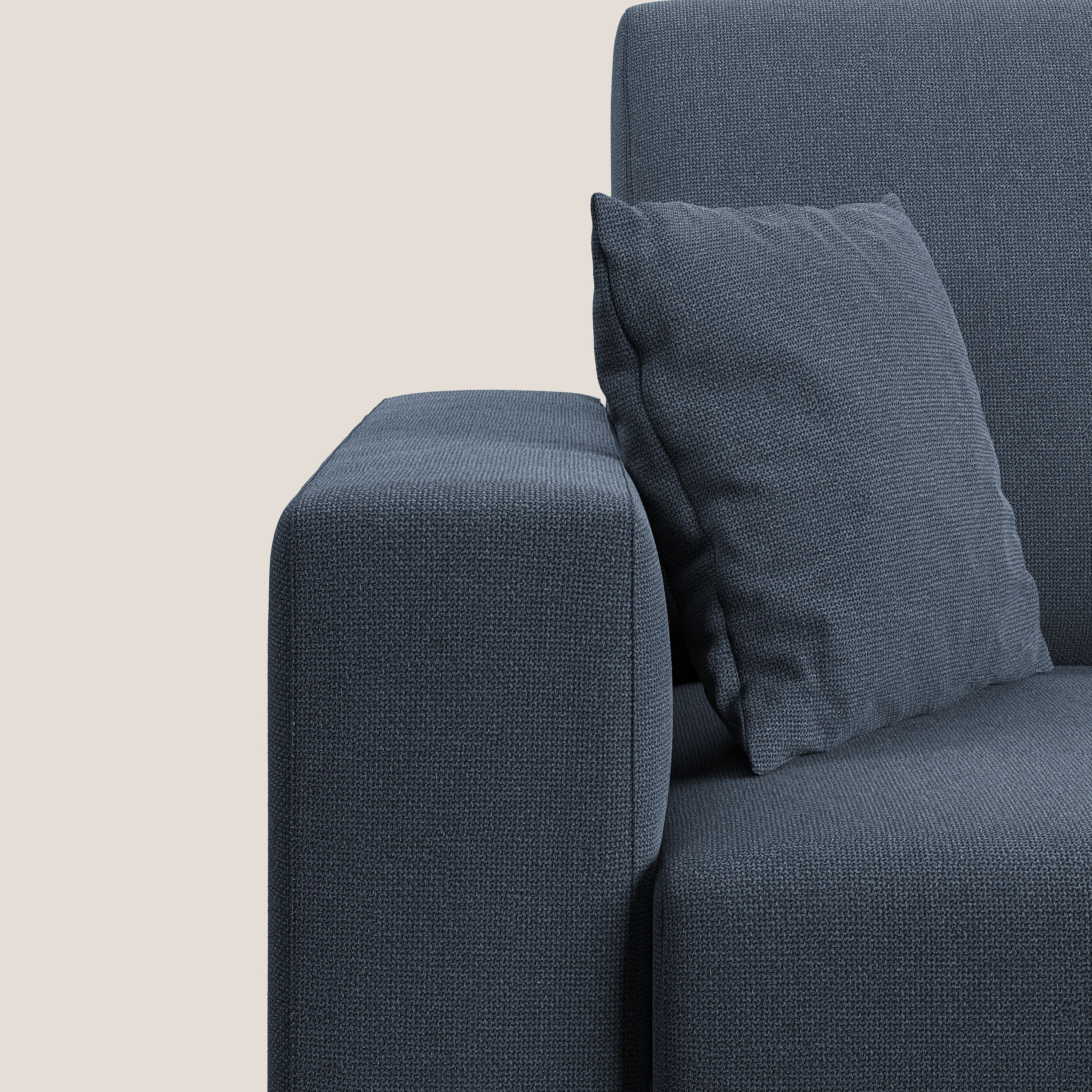 Marte divano in tessuto smacchiabile impermeabile T08 blu - divani.store