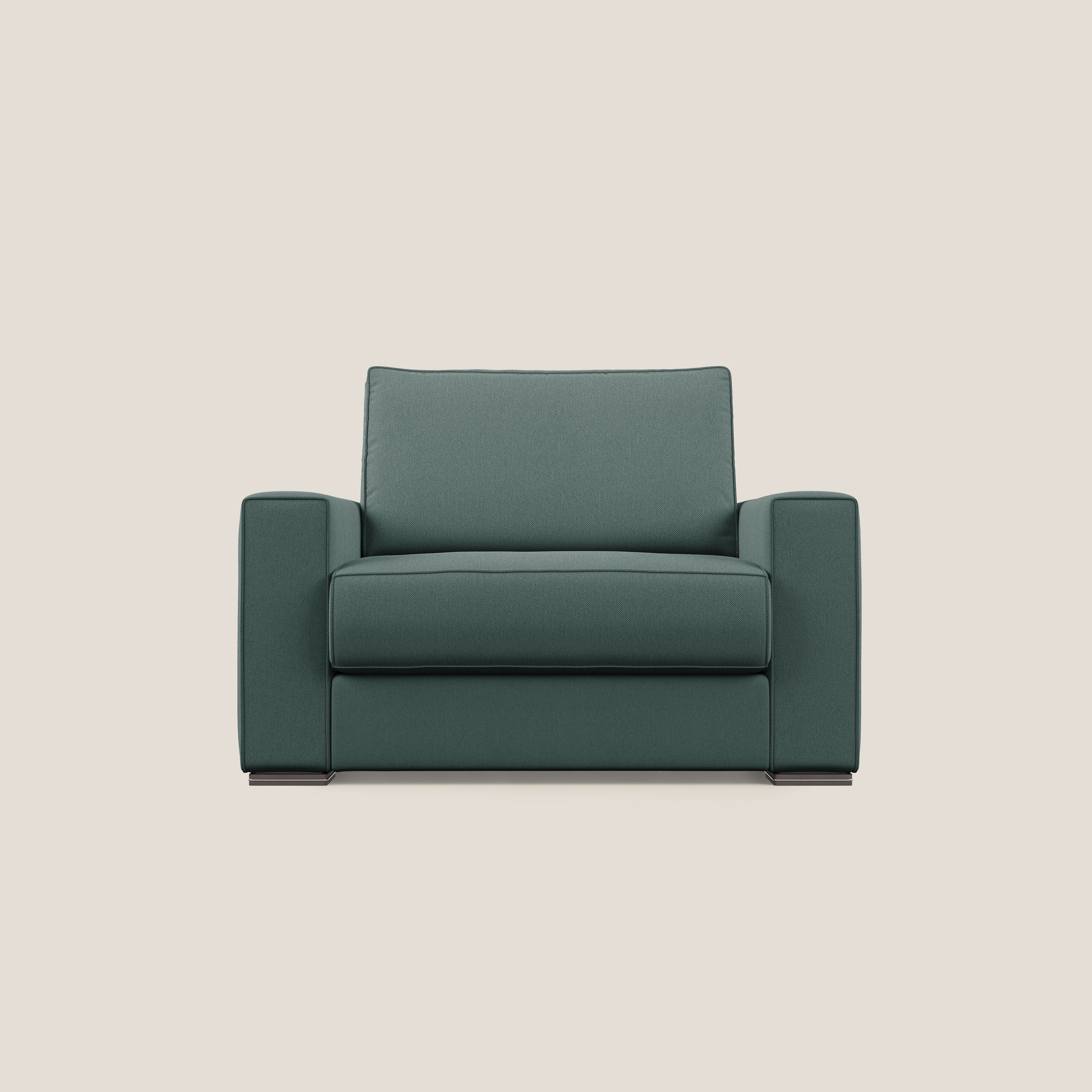 Dream poltrona letto in tessuto smacchiabile T05 verde - divani.store