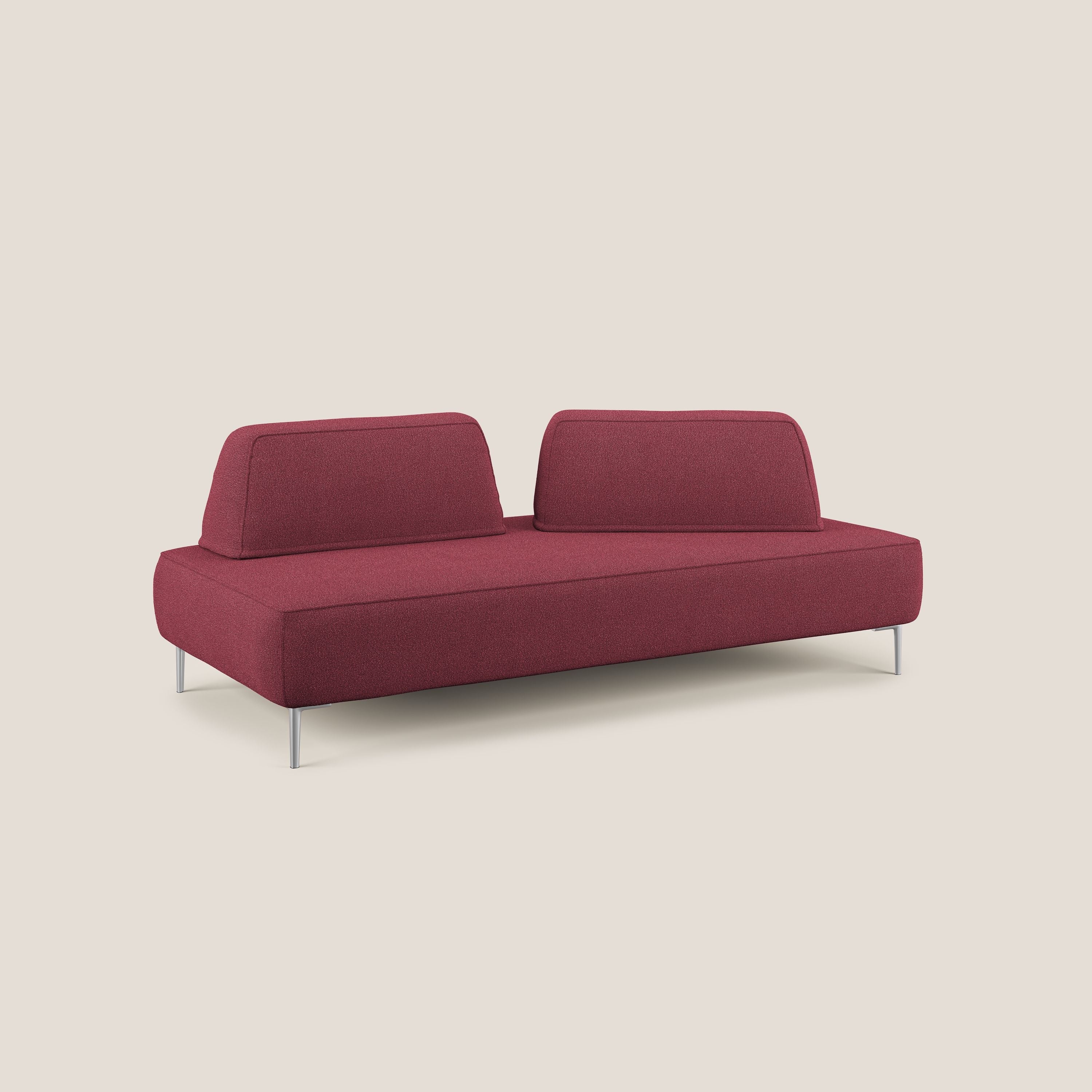 Newton divano modulare con schienali movibili T07 rosso - divani.store