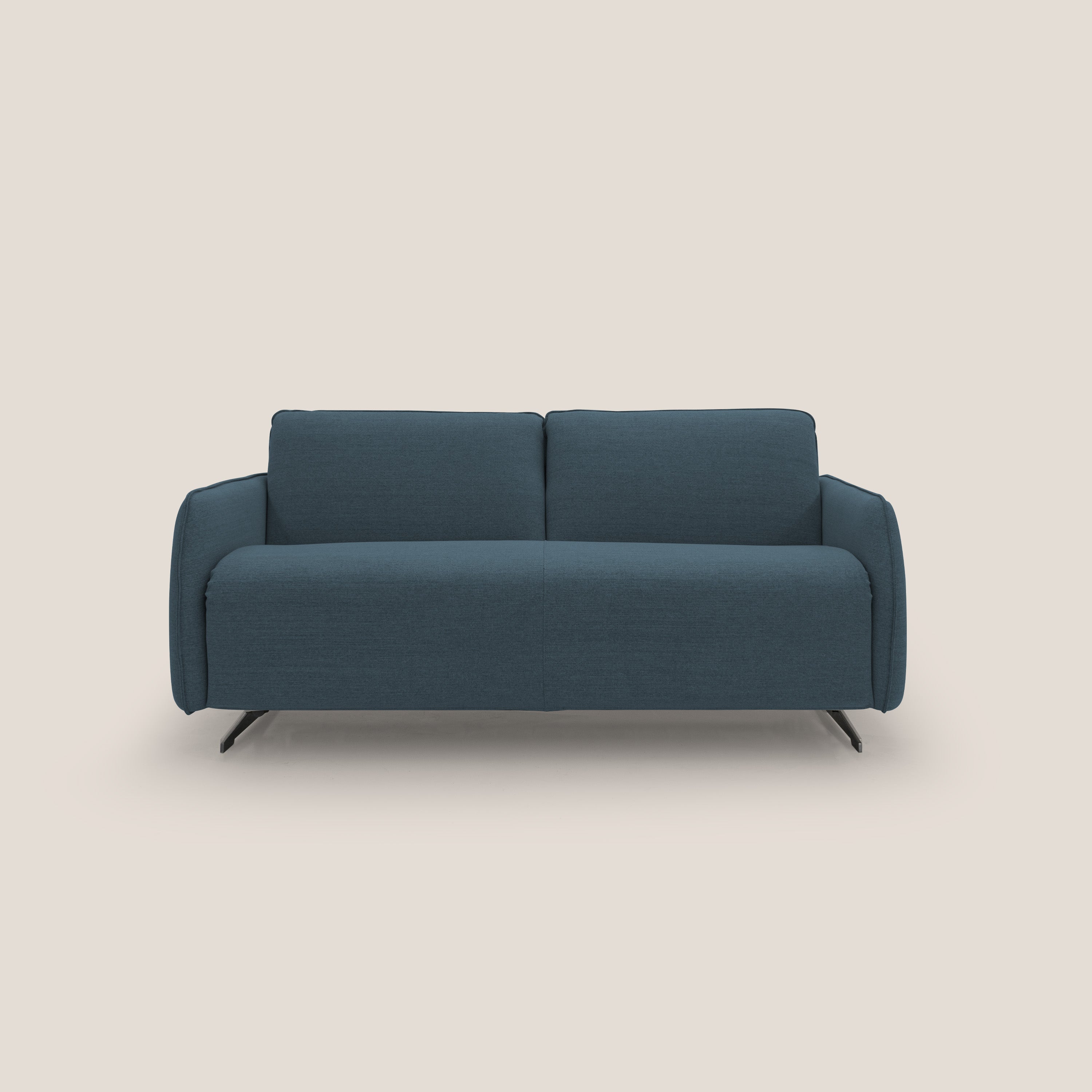 Texas Divano letto matrimoniale moderno in tessuto impermeabile T19 blu - divani.store