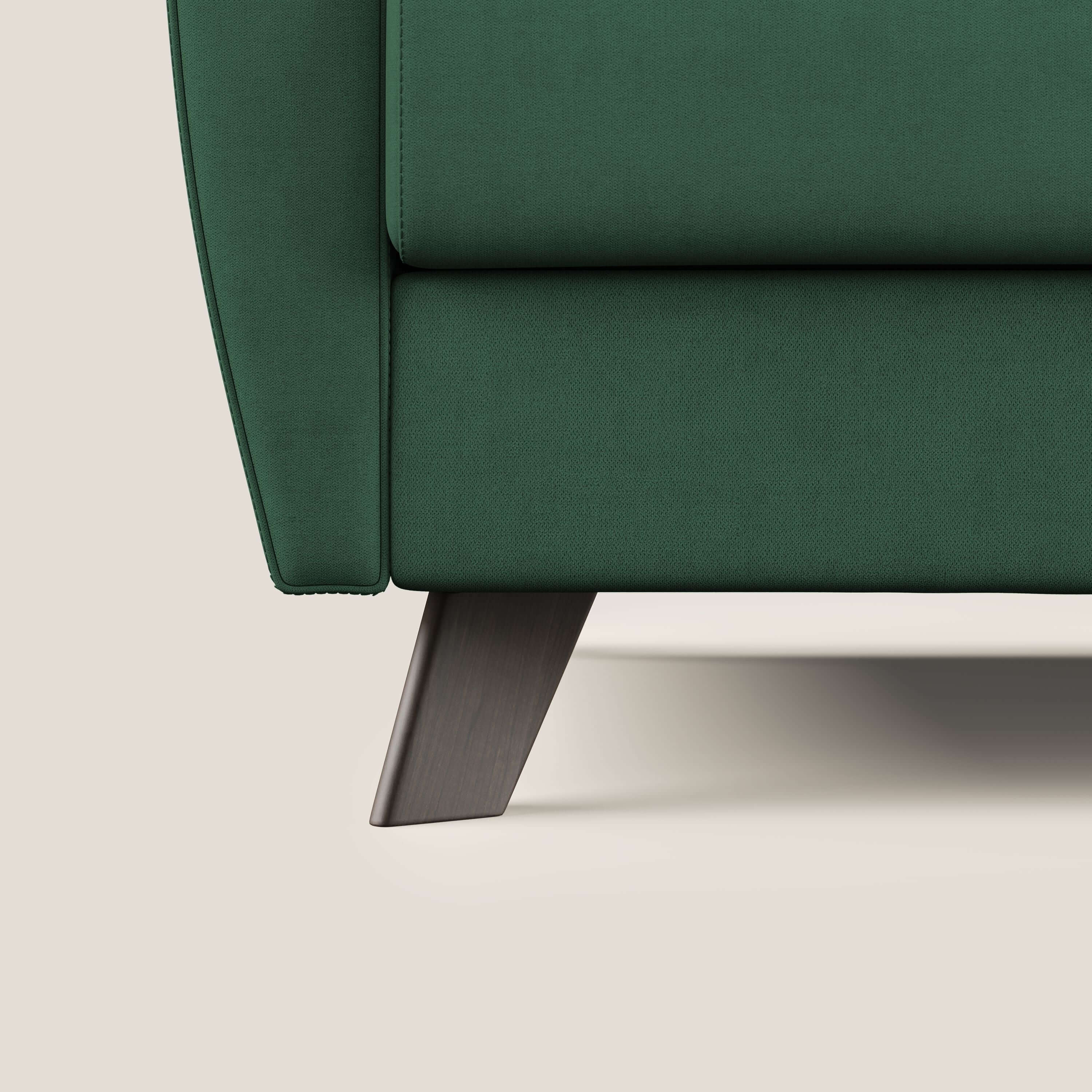 Callisto Divano letto matrimoniale in tessuto morbido impermeabile T02 verde - divani.store