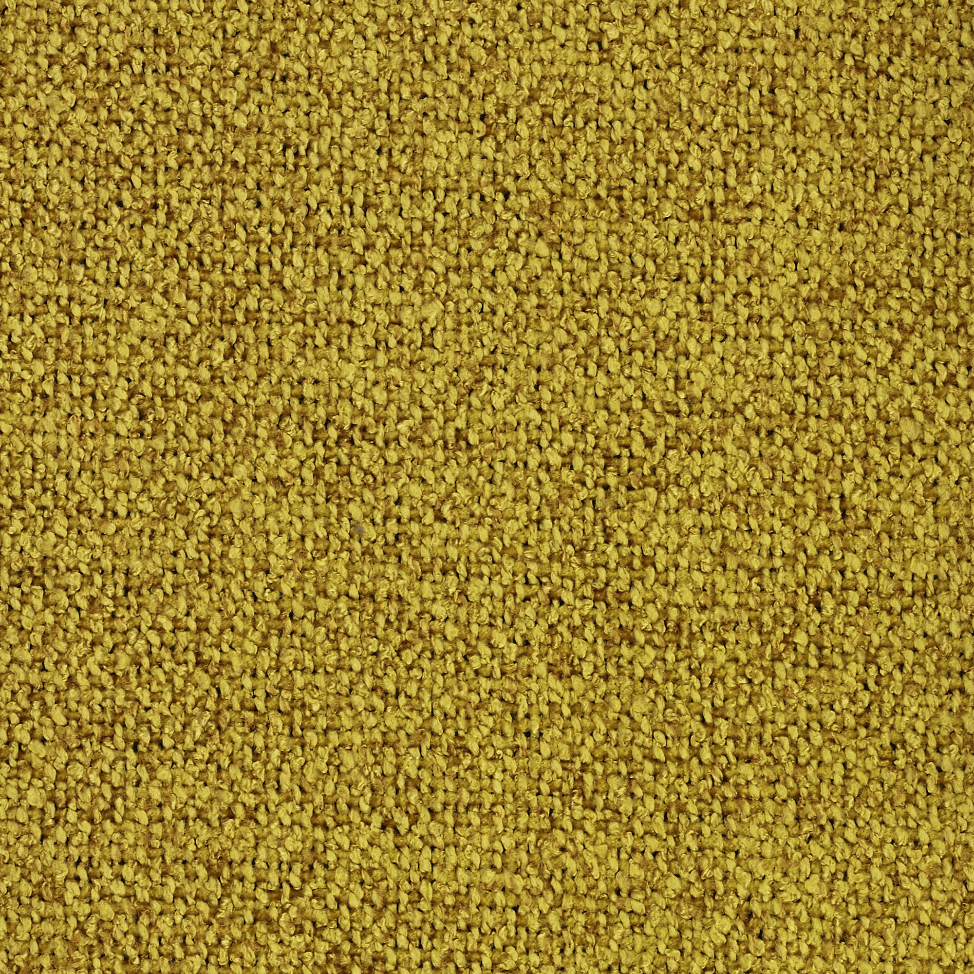 Primo piano di T33 Lambada di Divani.Store, un tappeto giallo-verde strutturato in tessuto fresco tipo cotone naturale smacchiabile e impermeabile, ideale per uso commerciale o residenziale grazie alla sua trama morbida e fitta e alla sua superficie facile da pulire.