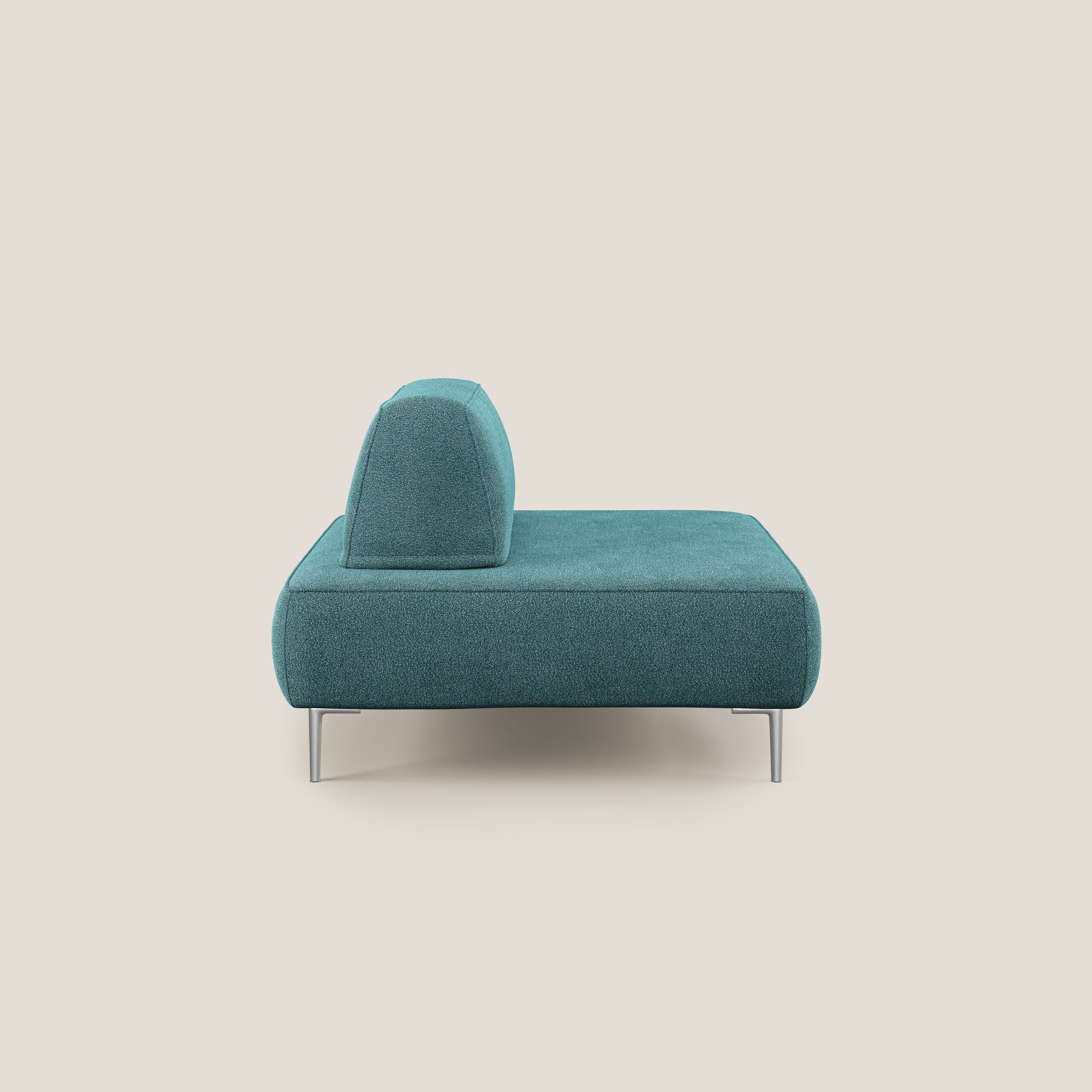 Newton poltrona modulare con schienali movibili T07 azzurro - divani.store