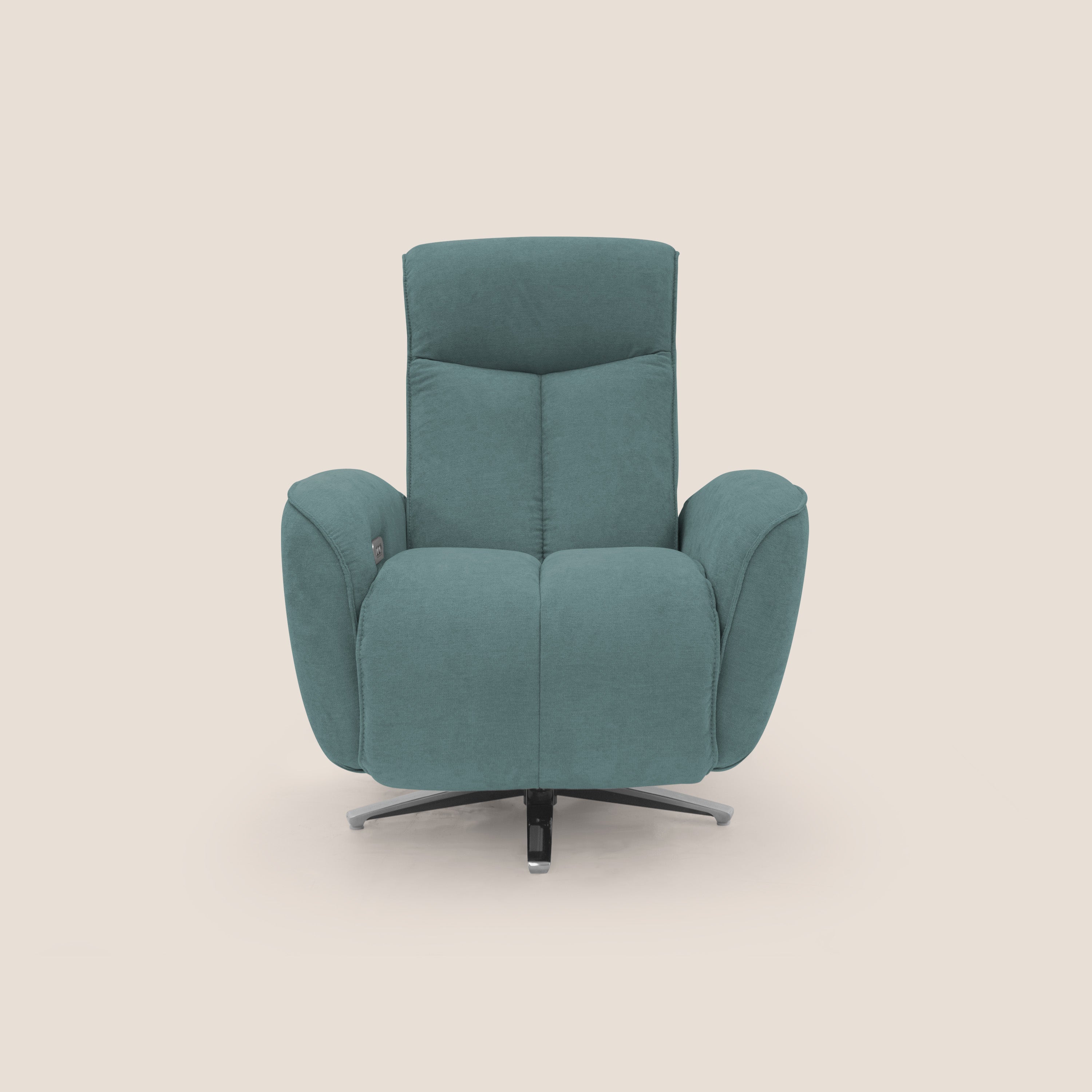 EVA Poltroncina RELAX in morbido tessuto impermeabile T02 petrolio - divani.store