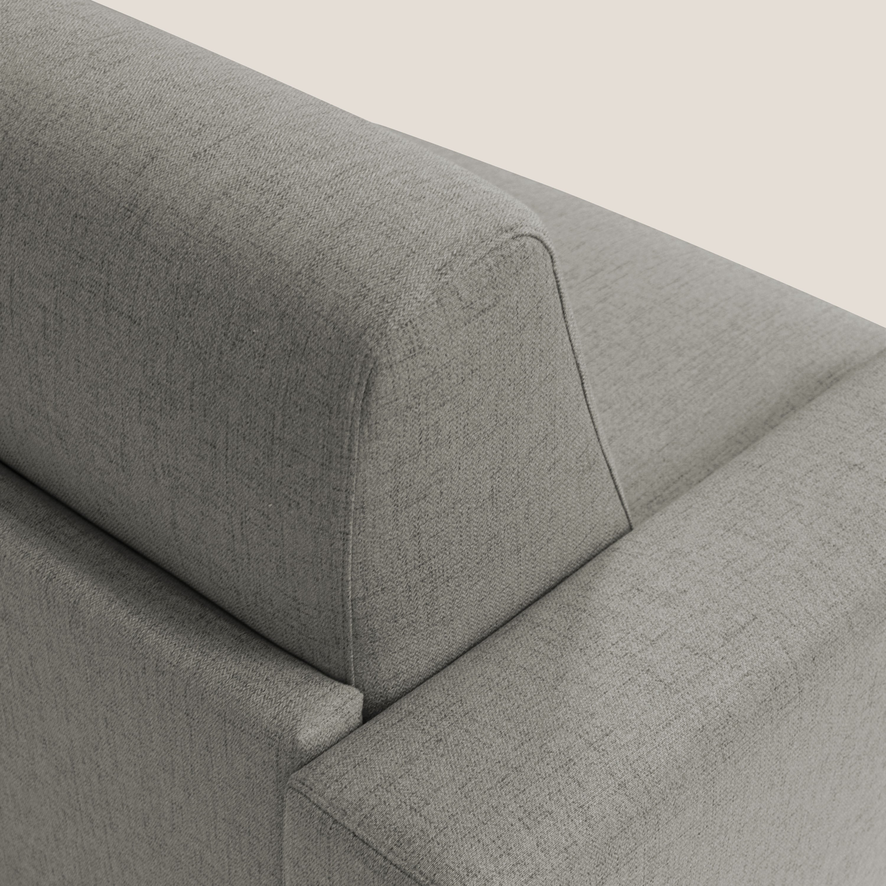 Nixon Divano letto matrimoniale con materasso 20 cm in tessuto impermeabile T03 talpa - divani.store