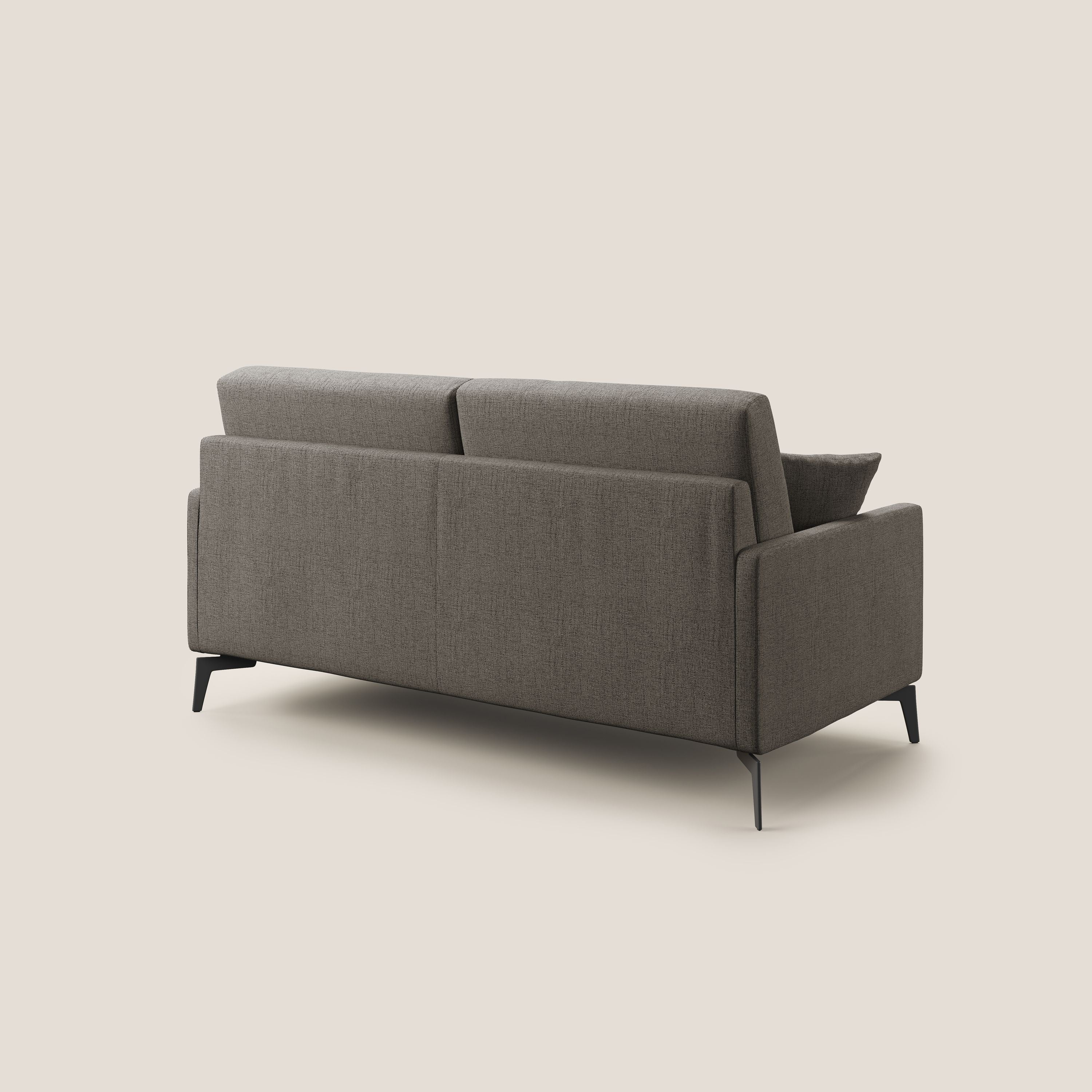 Saturno divano moderno in tessuto morbido impermeabile T03 talpa - divani.store