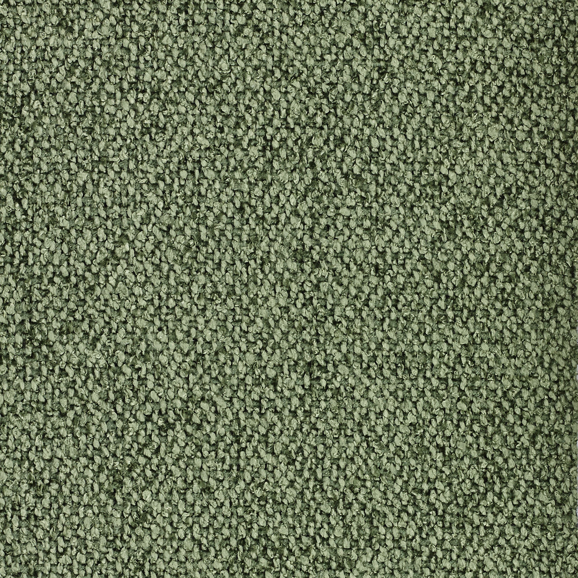 Primo piano del tappeto T33 Lambada di Divani.Store, un tappeto verde in tessuto fresco tipo cotone naturale, smacchiabile e impermeabile, caratterizzato da fibre a maglia fitta e da una texture morbida e uniforme, con un disegno verde a chiazze.