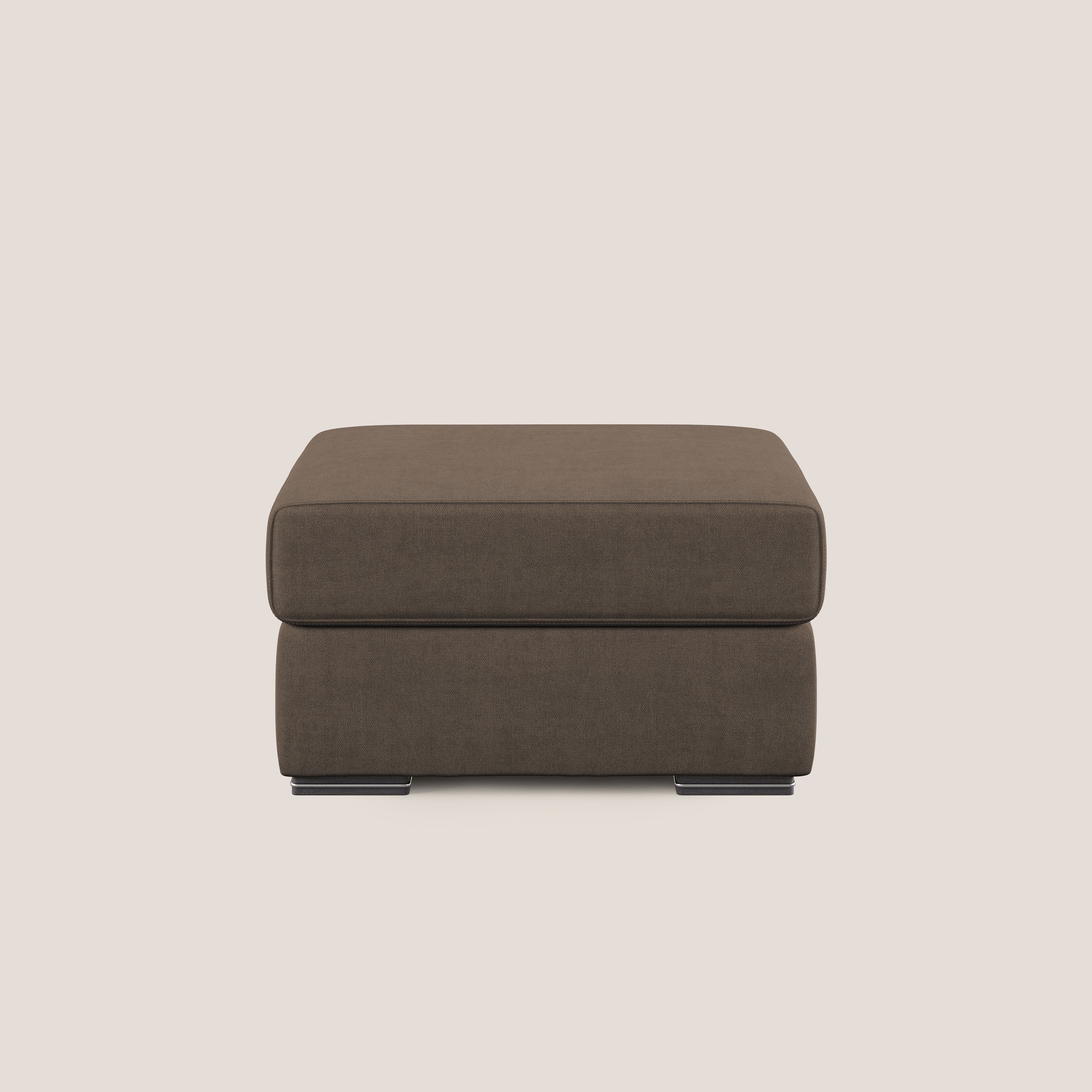 Sun pouf apribile contenitore in tessuto impermeabile T02 marrone - divani.store