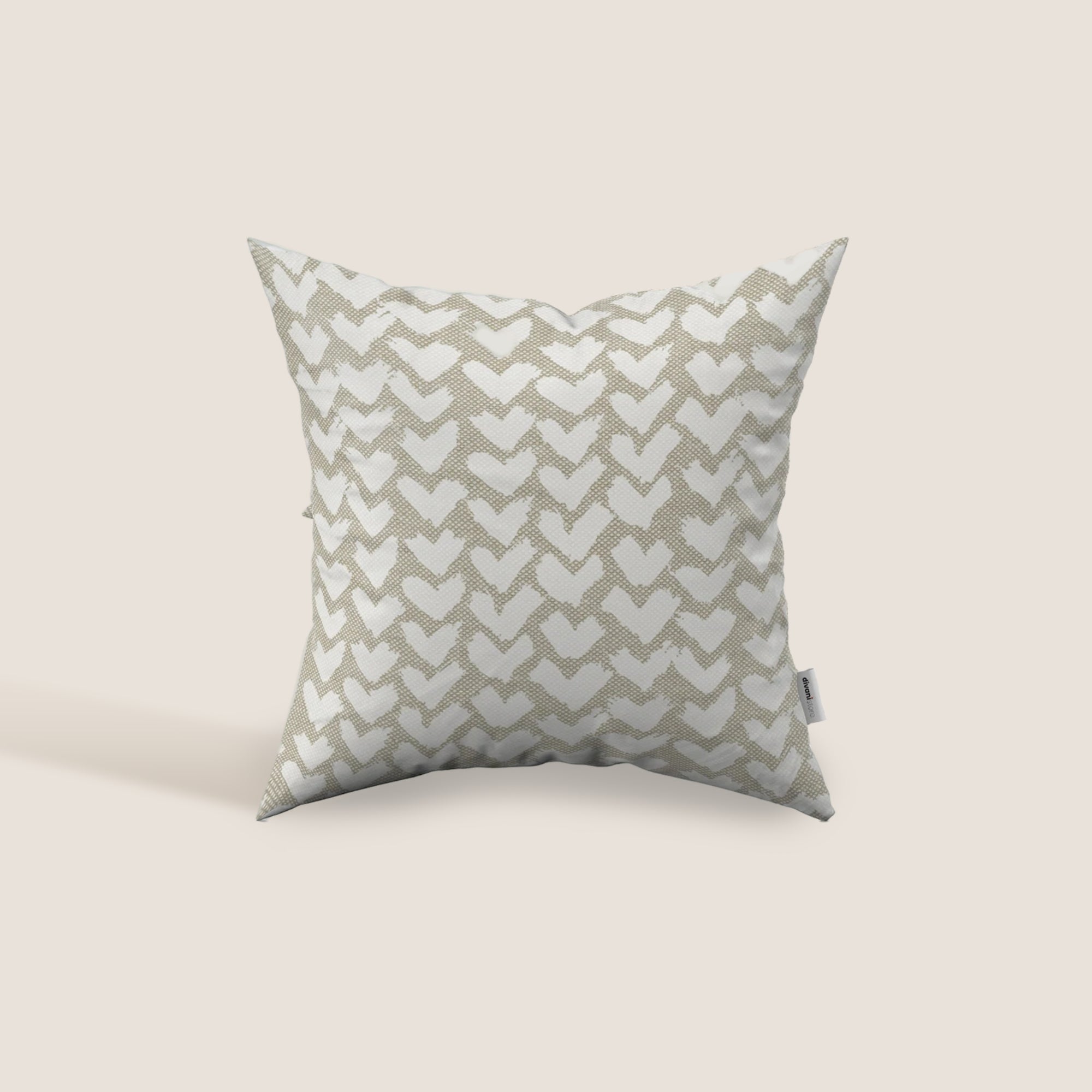Arrow cuscini geometrici disponibile in diversi colori realizzato in tessuto Idrorepellente – Beige - divani.store