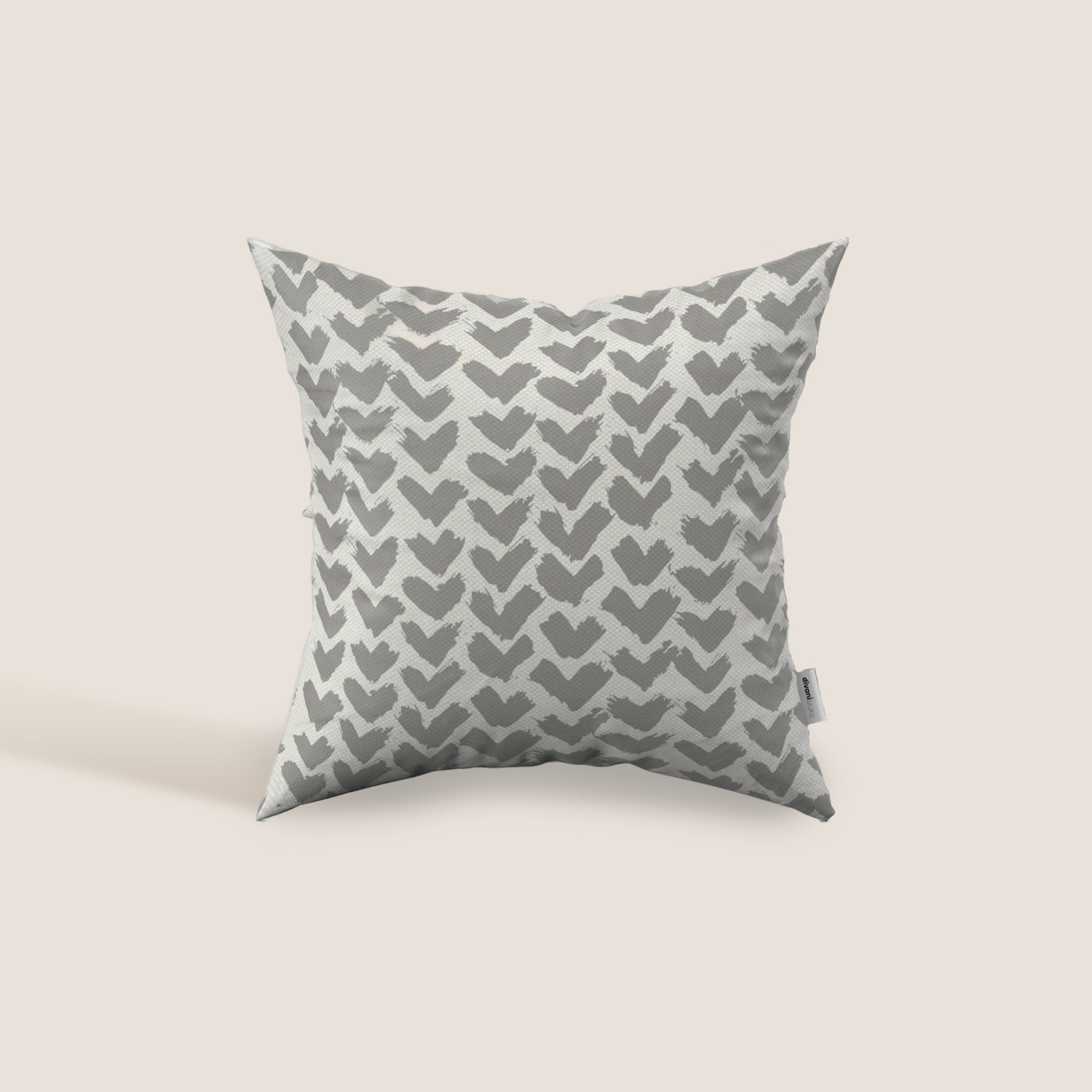 Arrow cuscini geometrici disponibile in diversi colori realizzato in tessuto Idrorepellente – Grigio - divani.store