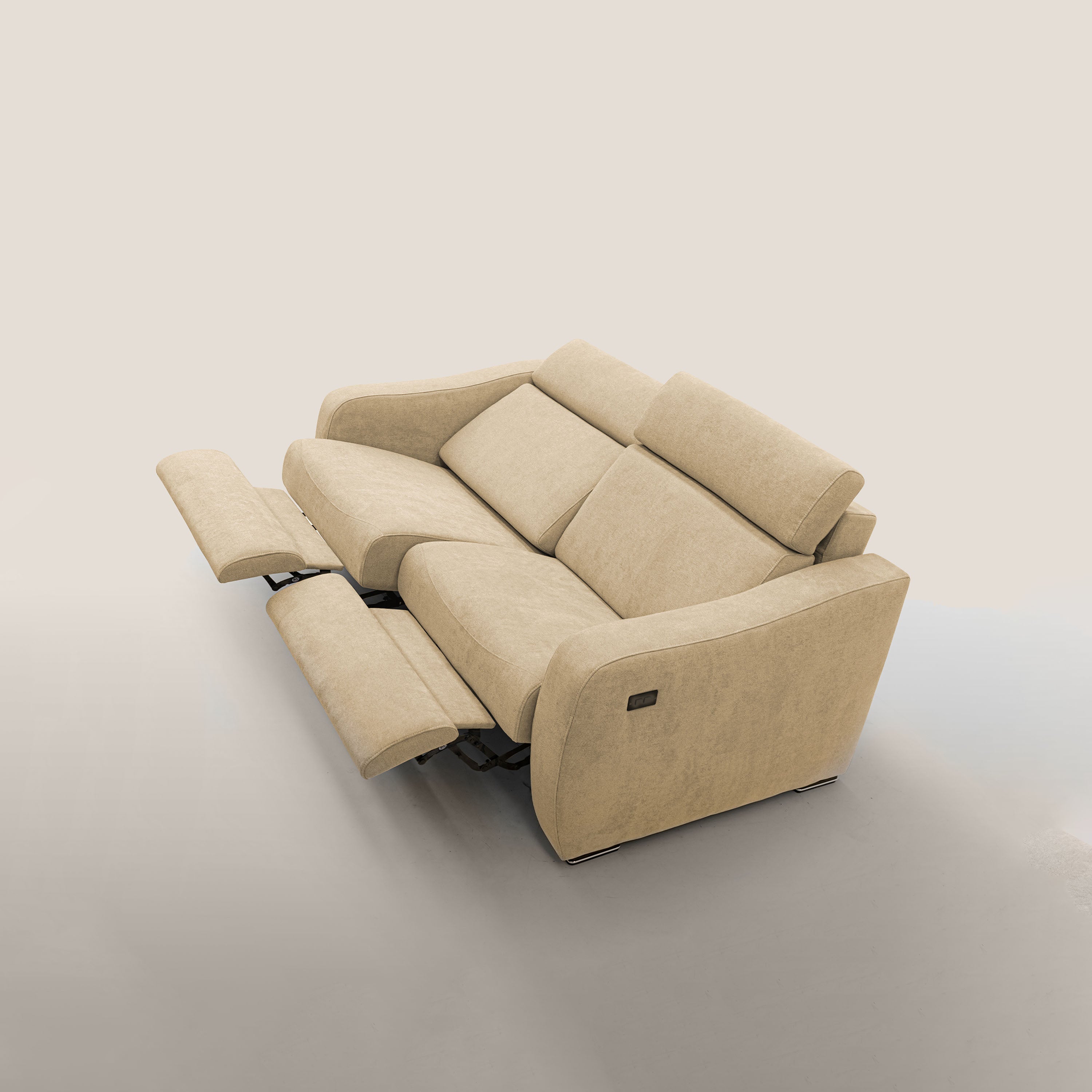 Gummy Divano con meccanismo relax elettrico beige - divani.store