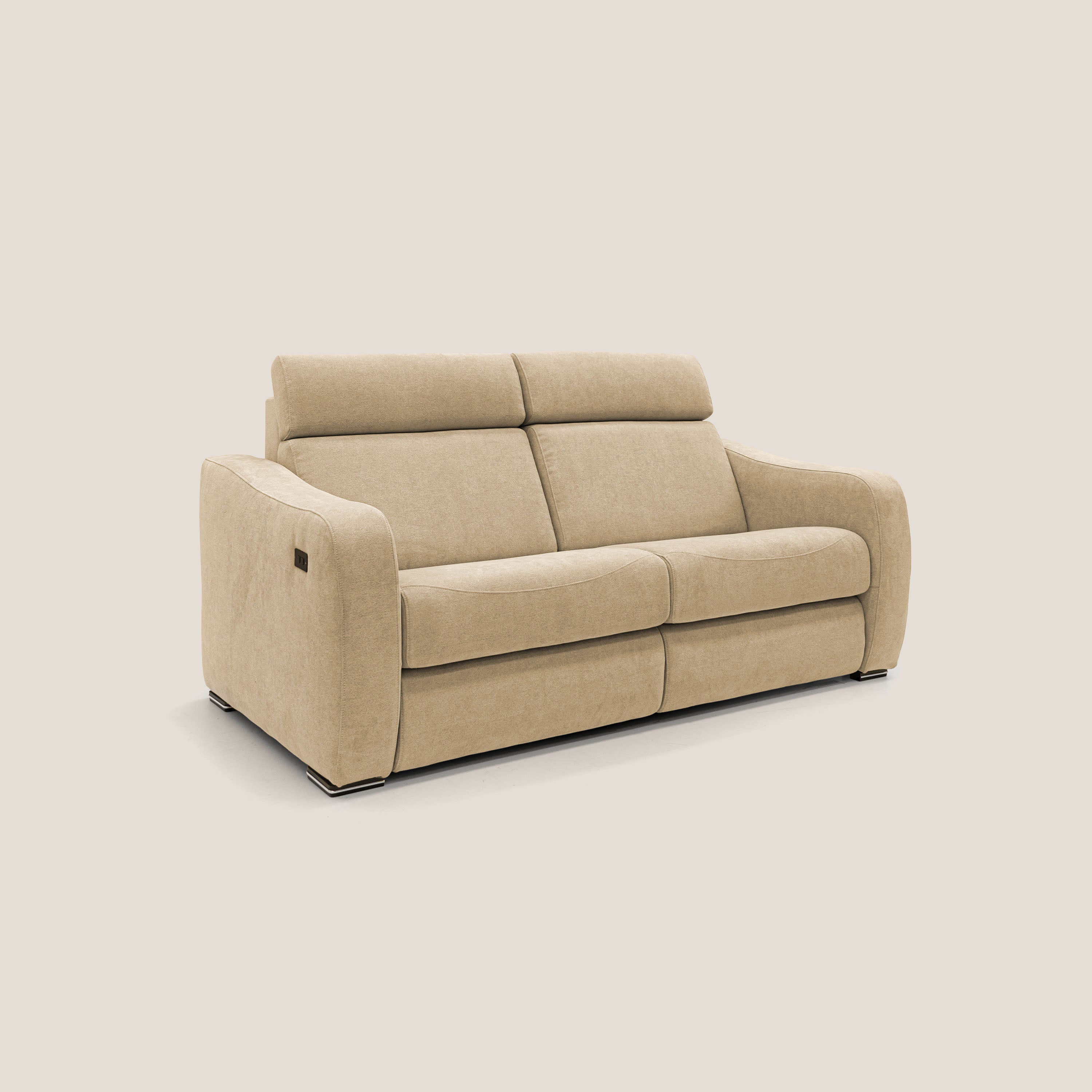 Gummy Divano con meccanismo relax elettrico beige - divani.store