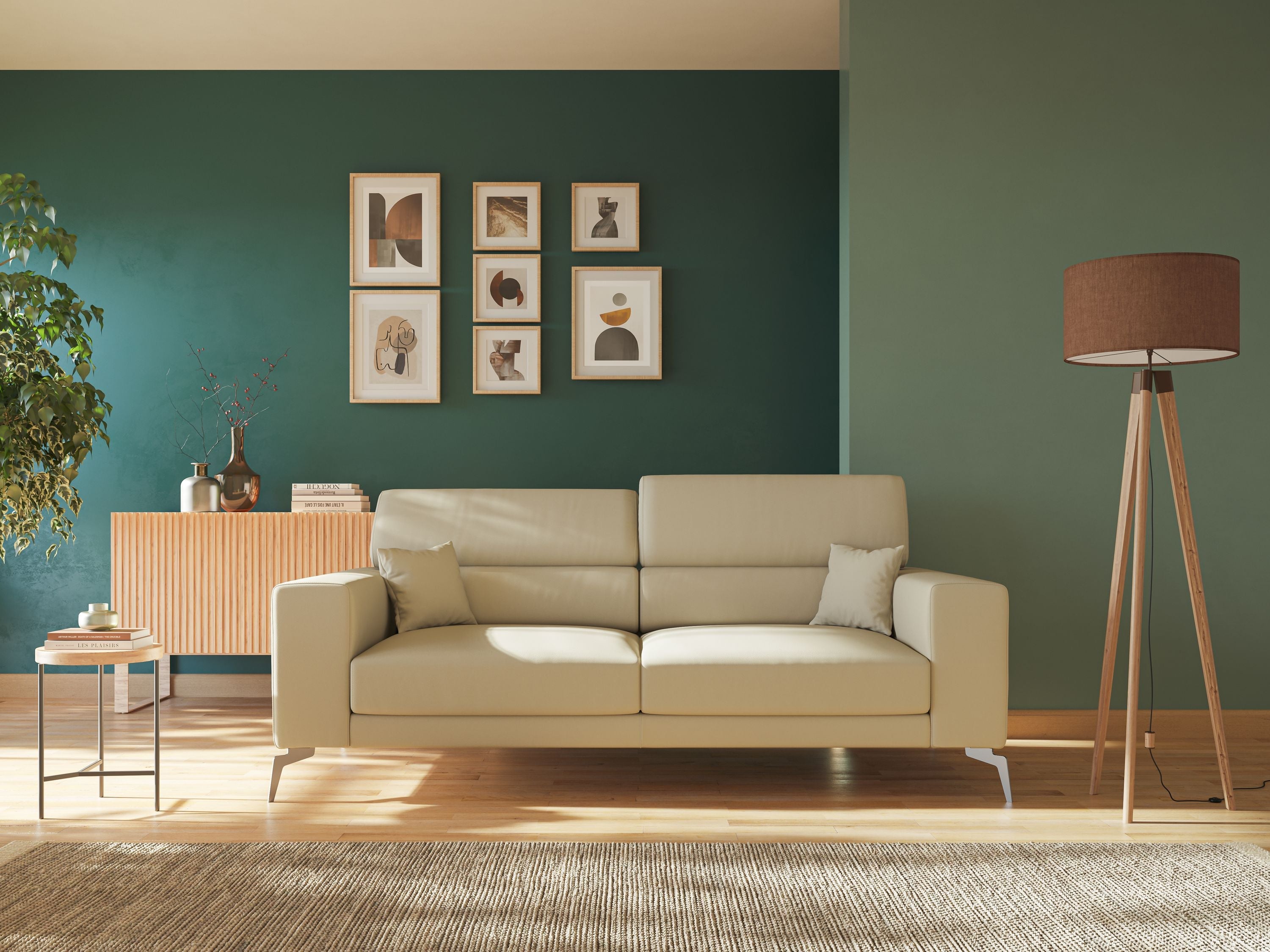 Blade Divano moderno con poggiatesta reclinabili in Ecopelle T04 talpa - divani.store