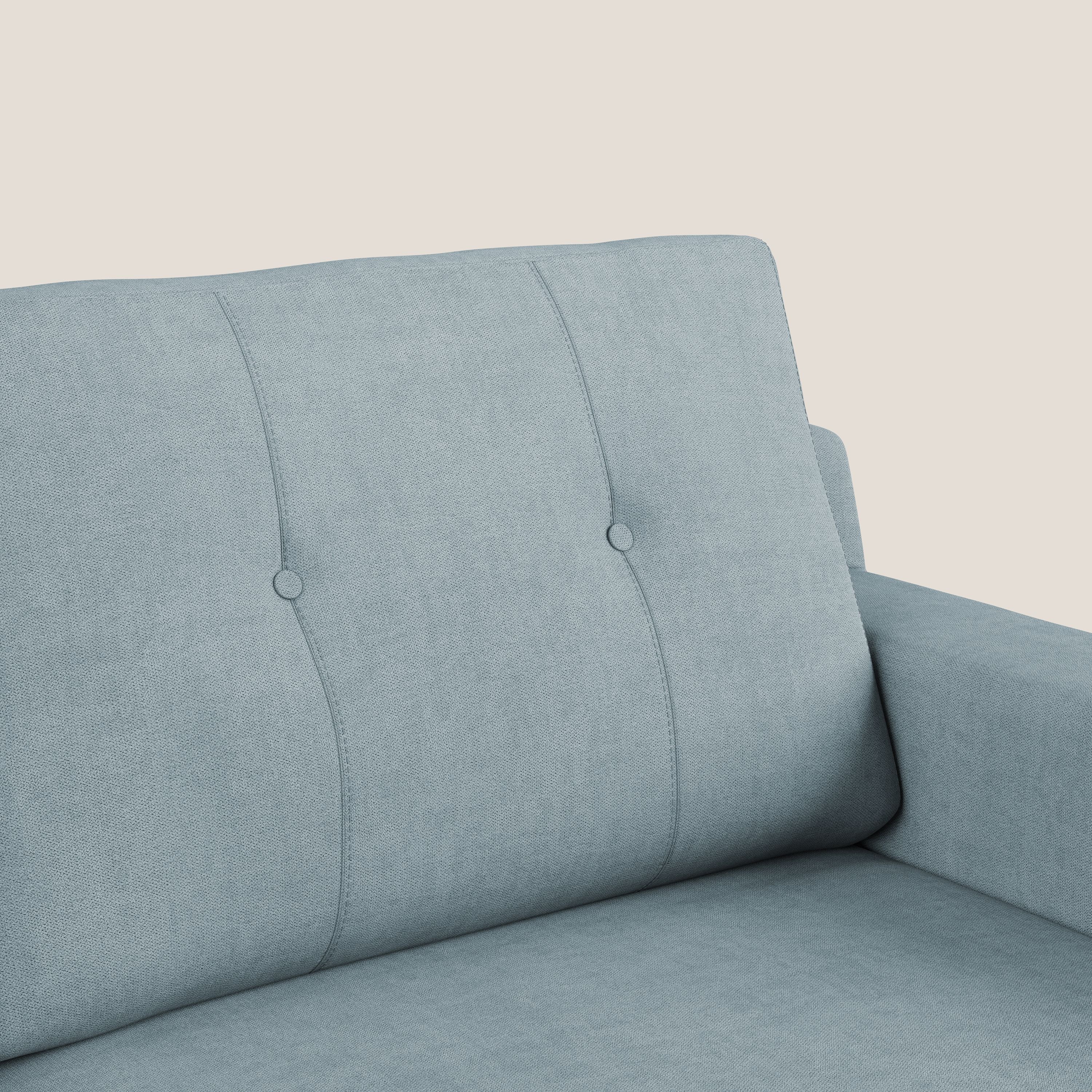 Danish divano angolare REVERSIBILE in tessuto morbido impermeabile T02 carta da zucchero - divani.store