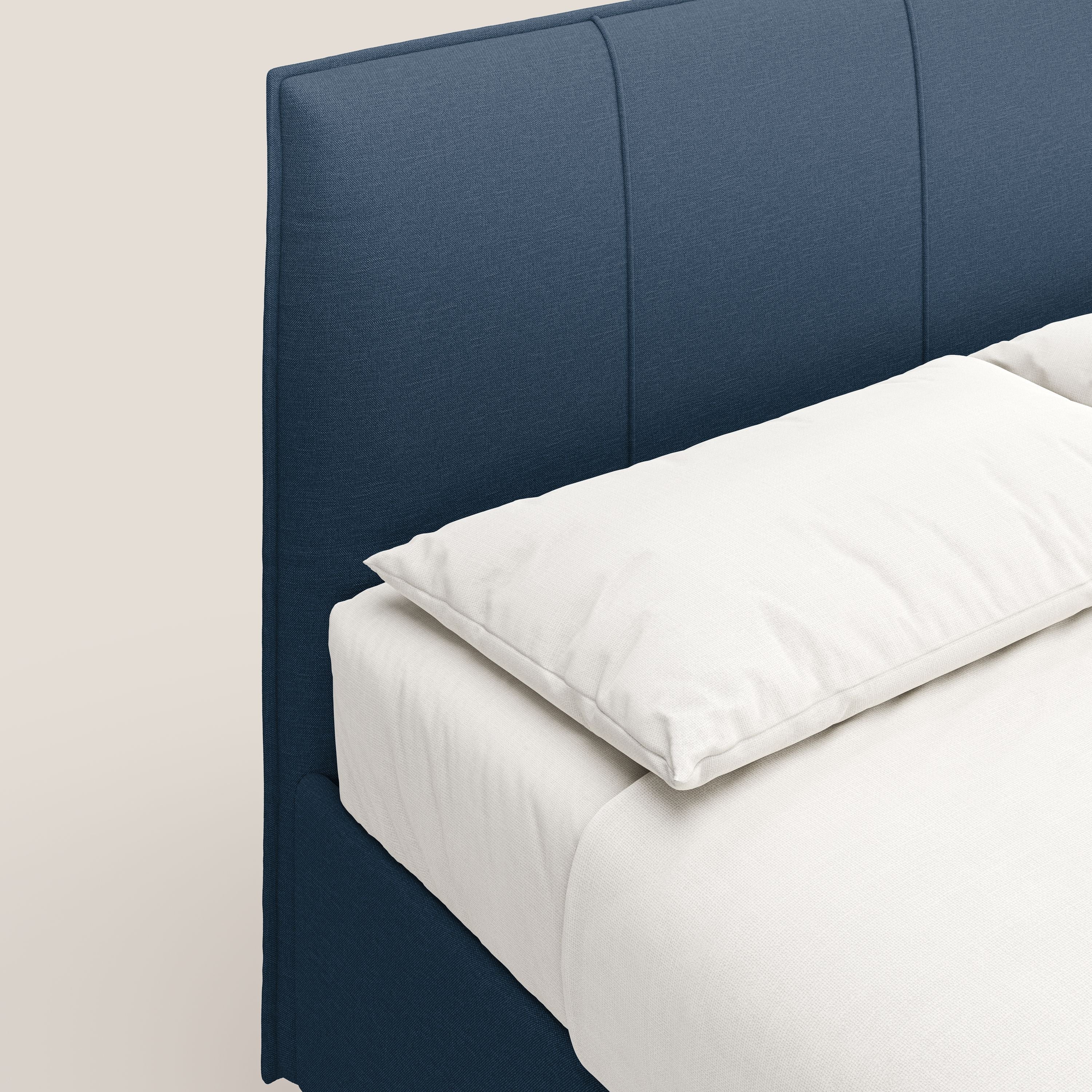 Lothar letto contenitore maxi dalle dimensioni contenute in tessuto impermeabile T13 blu - divani.store