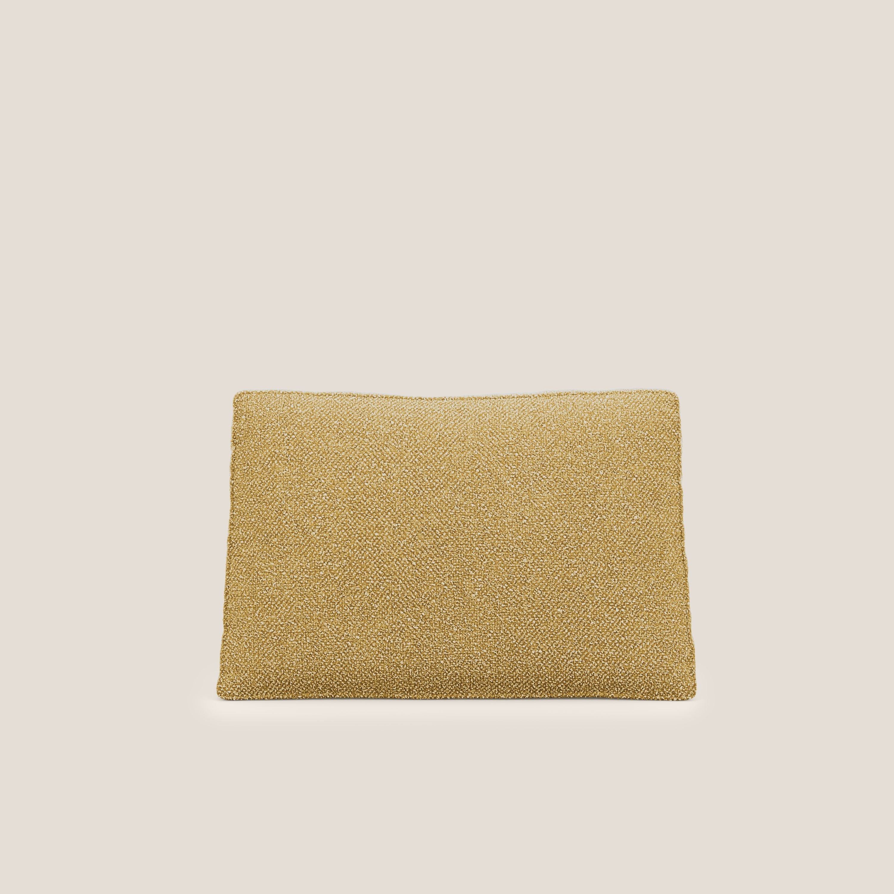 Nettuno cuscino schienale realizzato in tessuto bouclè impermeabile T07 giallo - divani.store