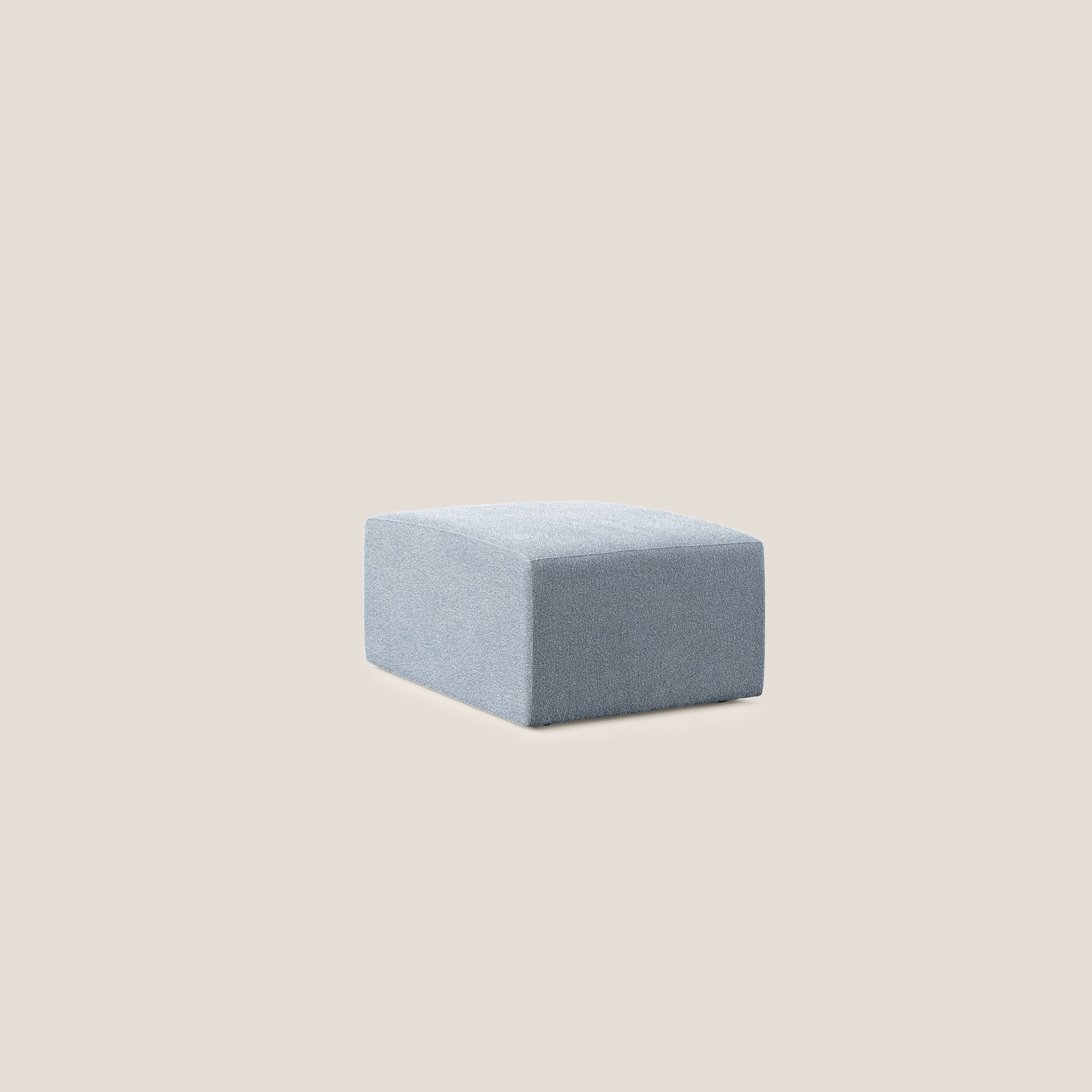 Nettuno modulo pouf in morbido tessuto bouclè T07 carta da zucchero - divani.store