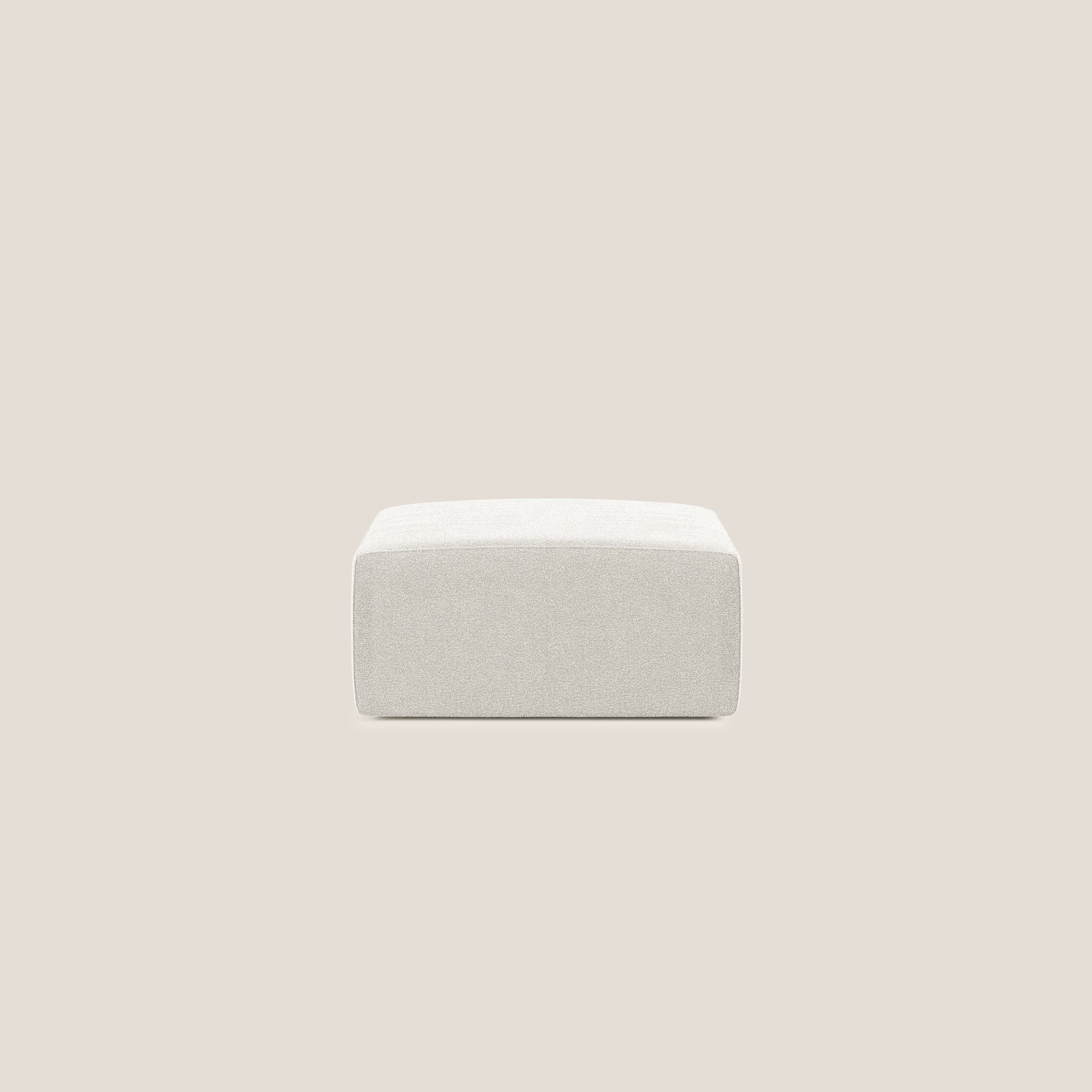 Nettuno modulo pouf in morbido tessuto bouclè T07 bianco - divani.store