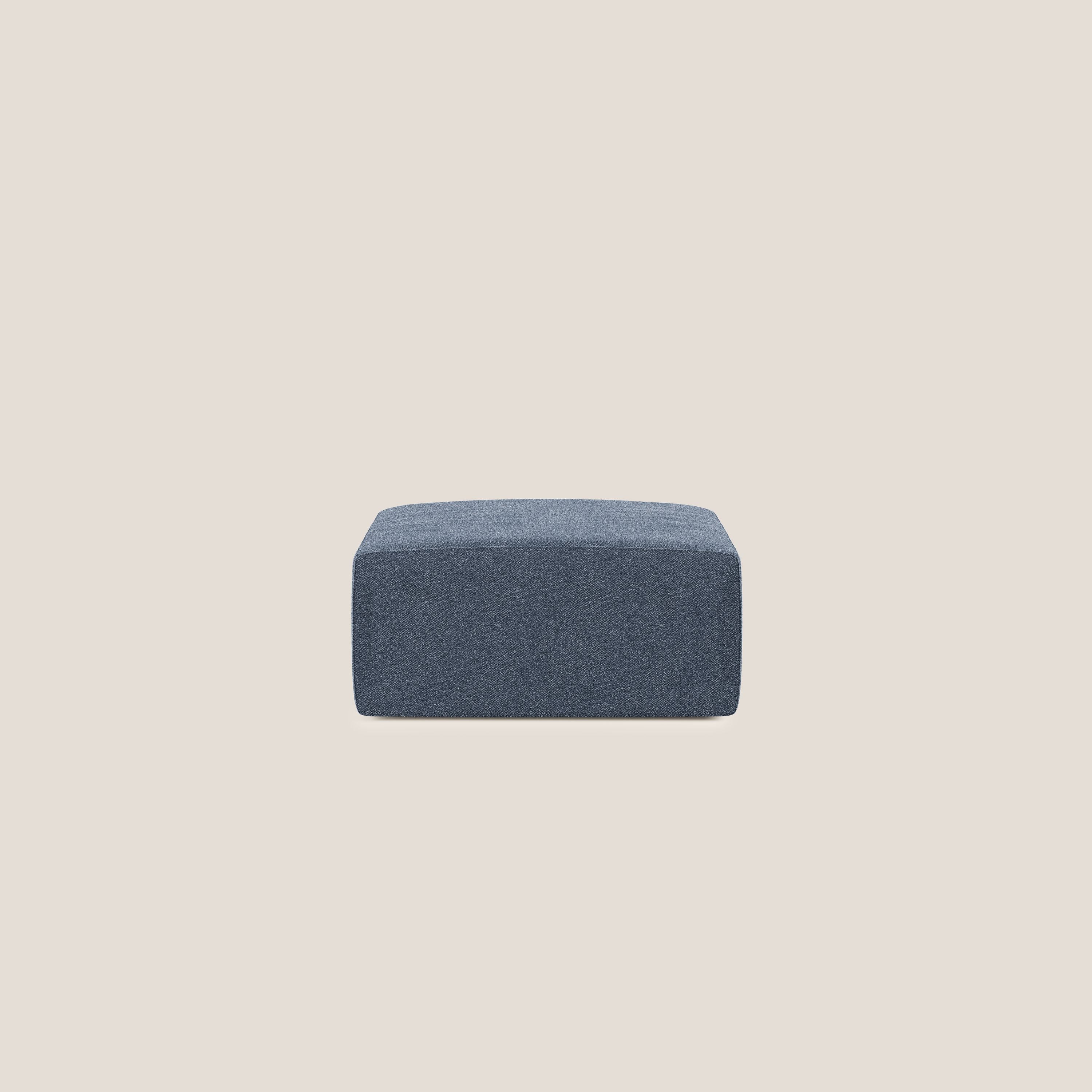 Nettuno modulo pouf in morbido tessuto bouclè T07 blu - divani.store