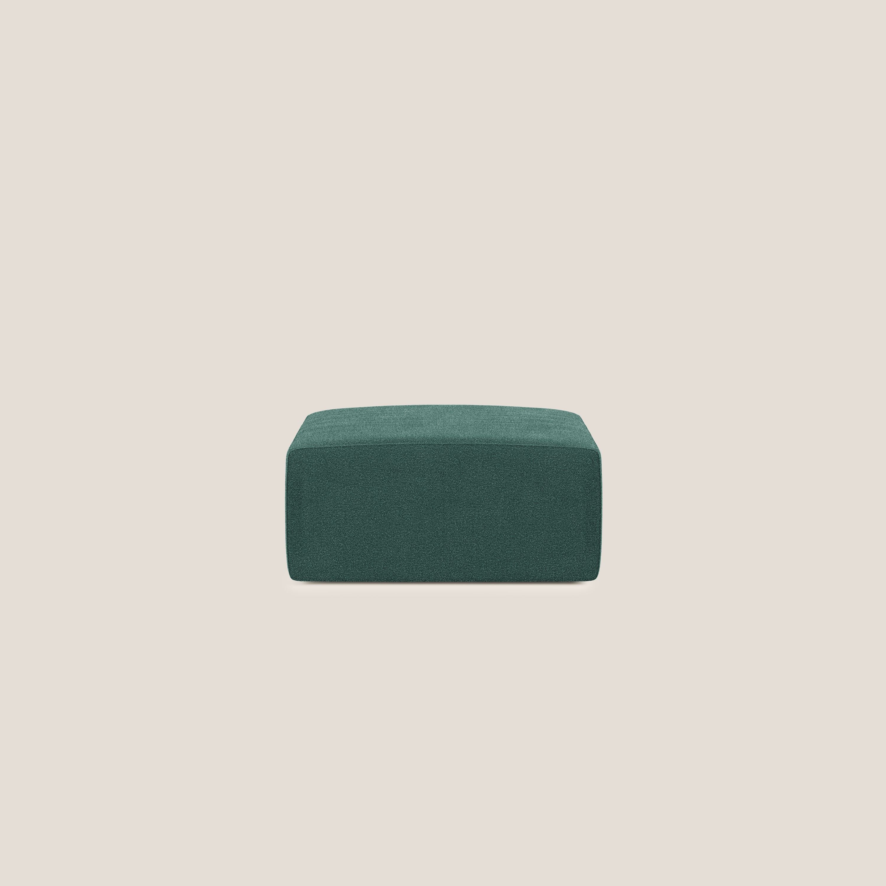 Nettuno modulo pouf in morbido tessuto bouclè T07 verde - divani.store