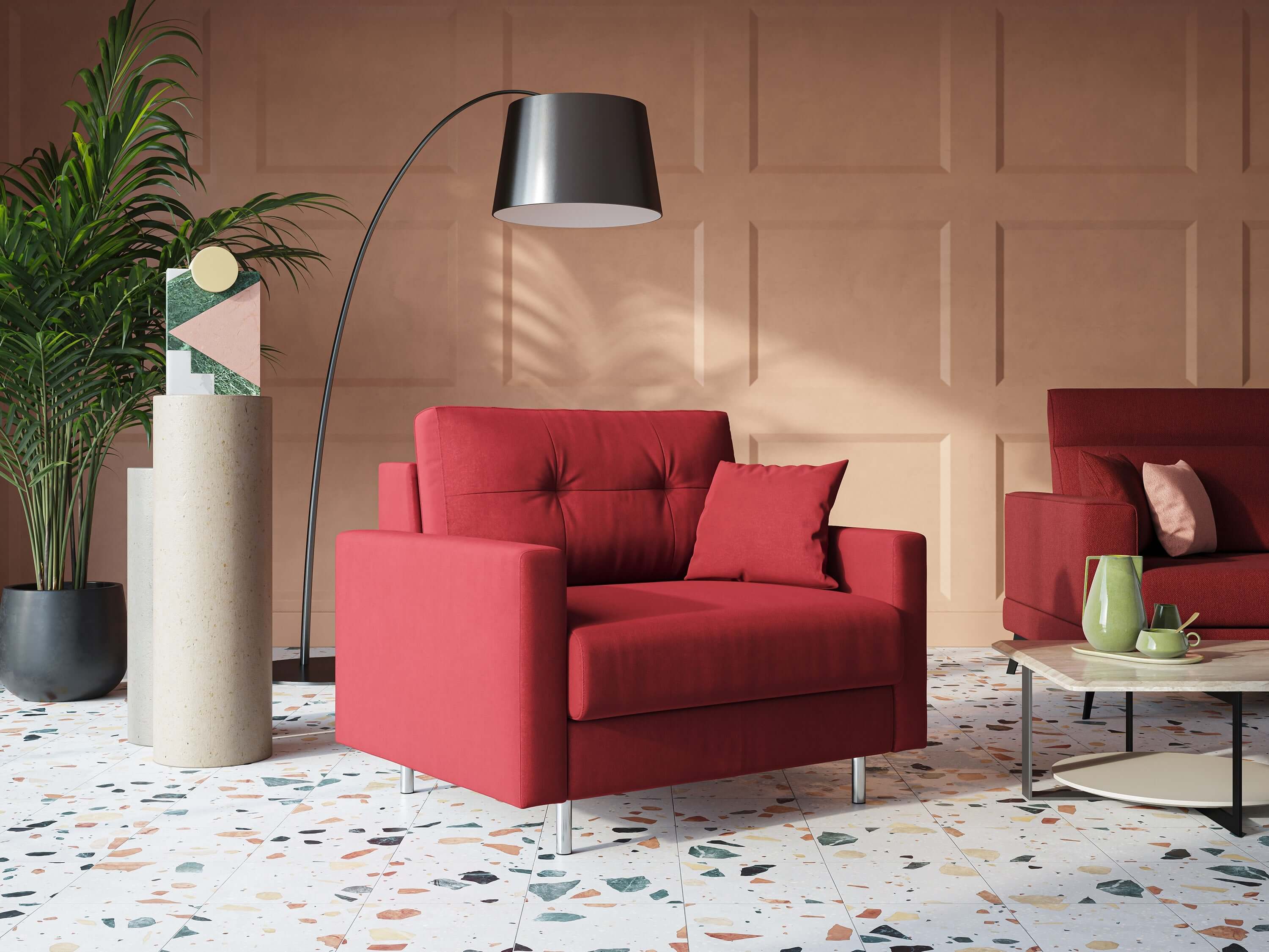 Shop online Megan poltrona letto in microfibra smacchiabile T11 panna - divani.store