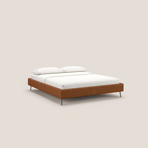 Steve sommier giroletto piedi alti in tessuto impermeabile T10 arancio - divani.store