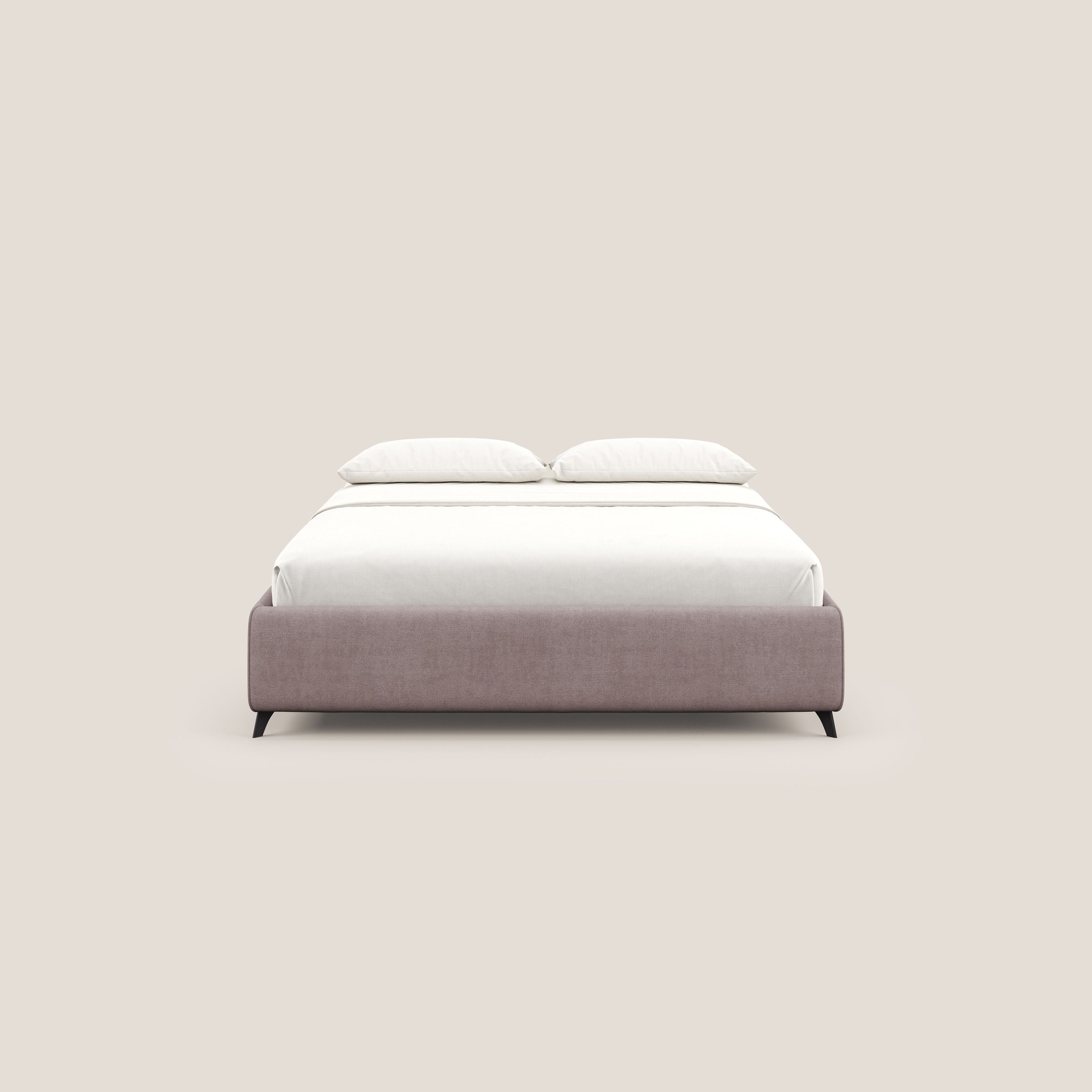 Sara sommier con giroletto contenitore in tessuto impermeabile T02 rosa - divani.store