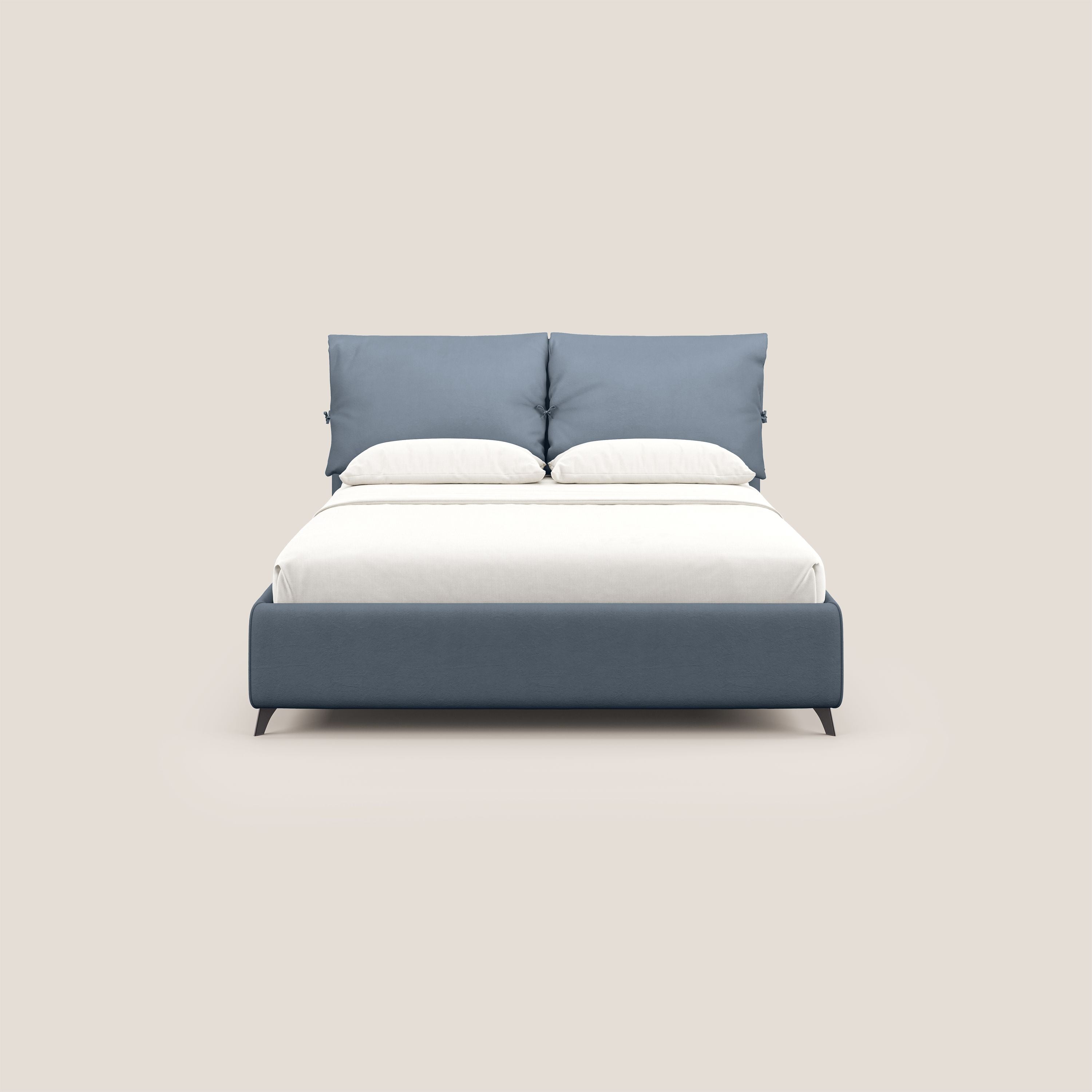 Susan letto imbottito contenitore completamente sfoderabile in microfibra smacchiabile T11 carta da zucchero - divani.store