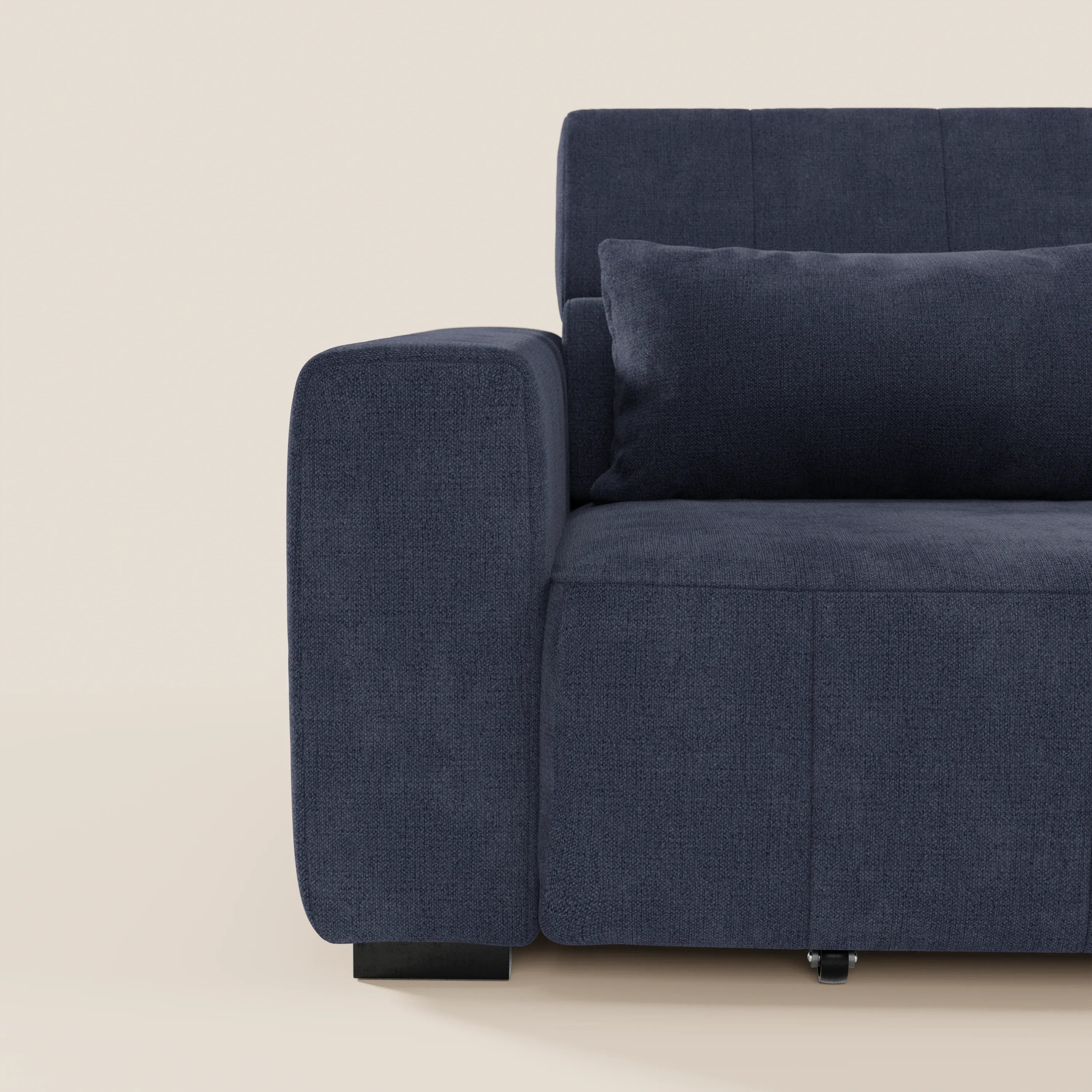 Doric divano 3 posti con sedute allungabili tramite relax elettrico - poggiatesta reclinabile in tessuto smacchiabile T23 - divani.store