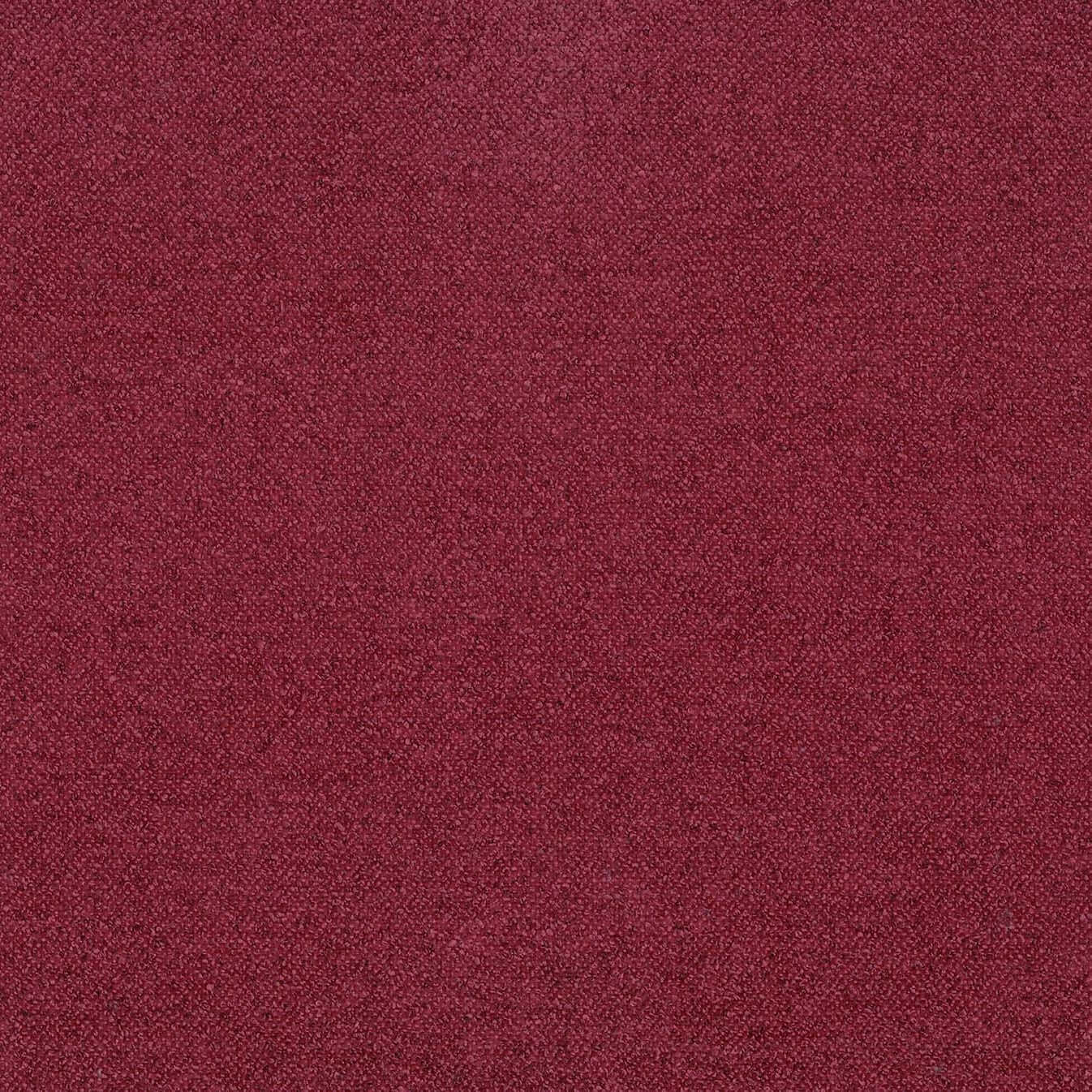 Lunor Poltrona relax reclinabile con pouf poggia-piedi in tessuto bouclé impermeabile T07 rosso