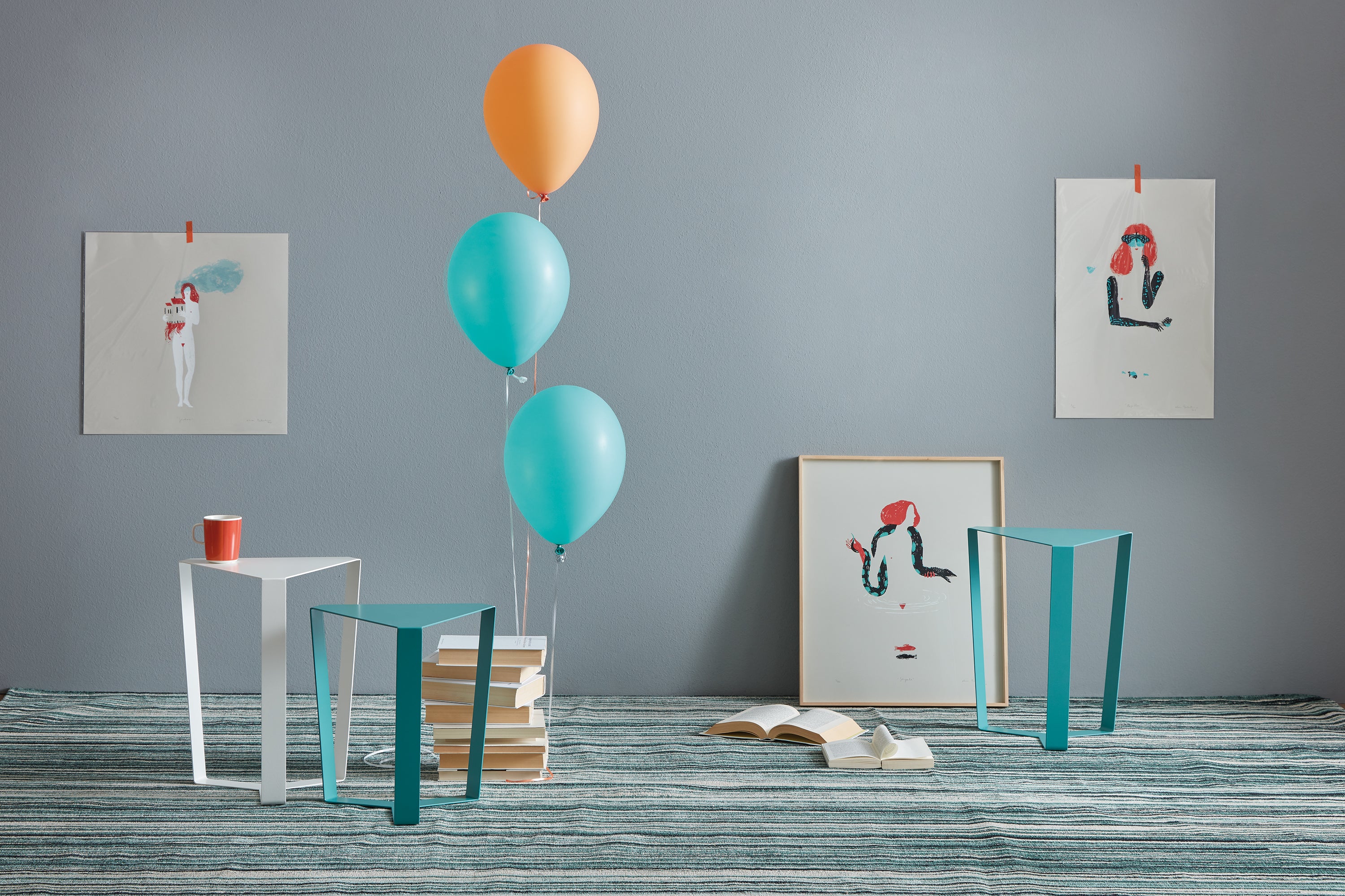 Finity tavolino triangolare per combinazioni modulari in diverse colorazioni - divani.store