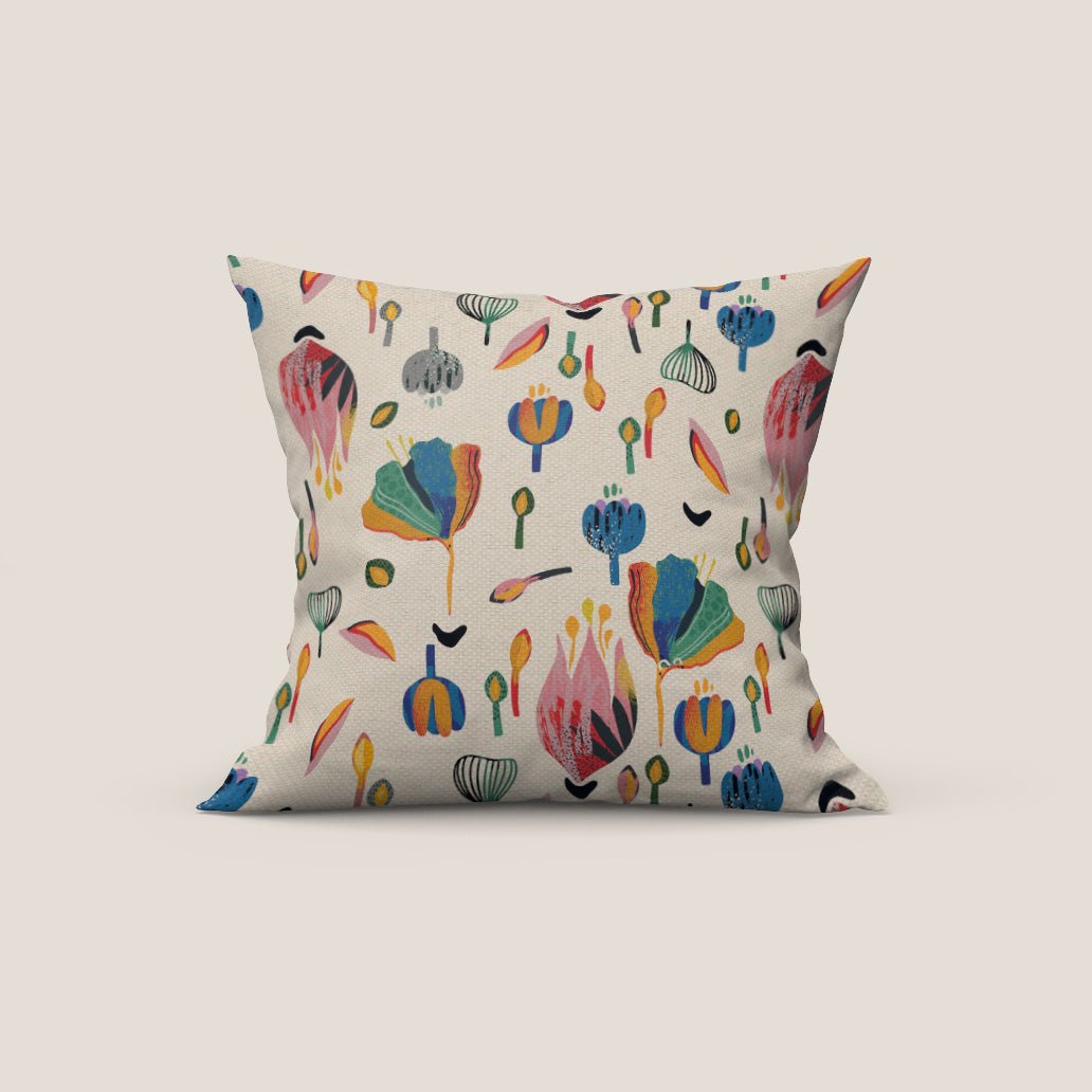 Joy collezione cuscini a fantasie multicolor in tessuto fresco cotone impermeabile - divani.store