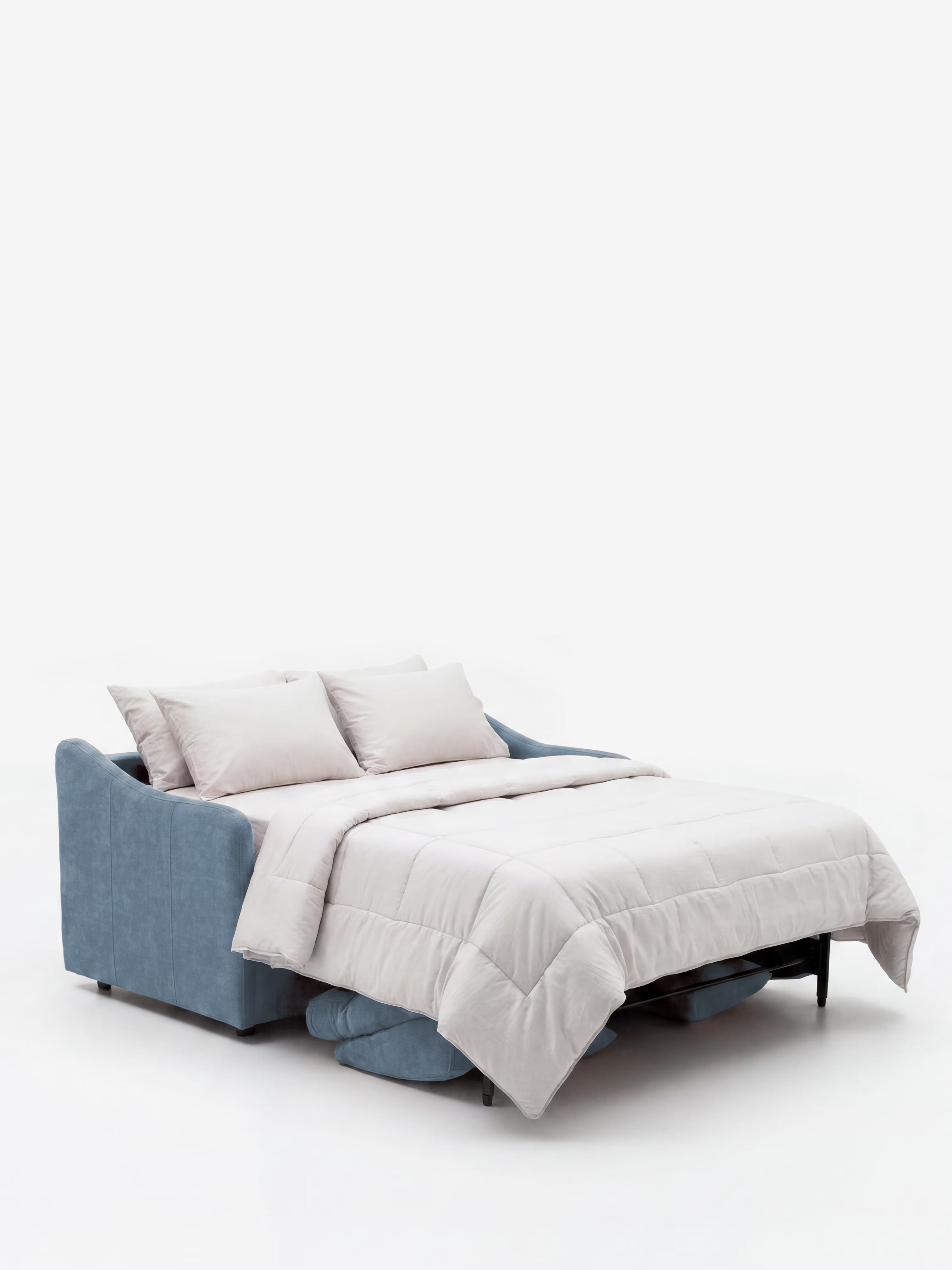 Lodovico Divano letto 3 posti con materasso ALTO 20 cm in tessuto smacchiabile certificato Oeko-Tex