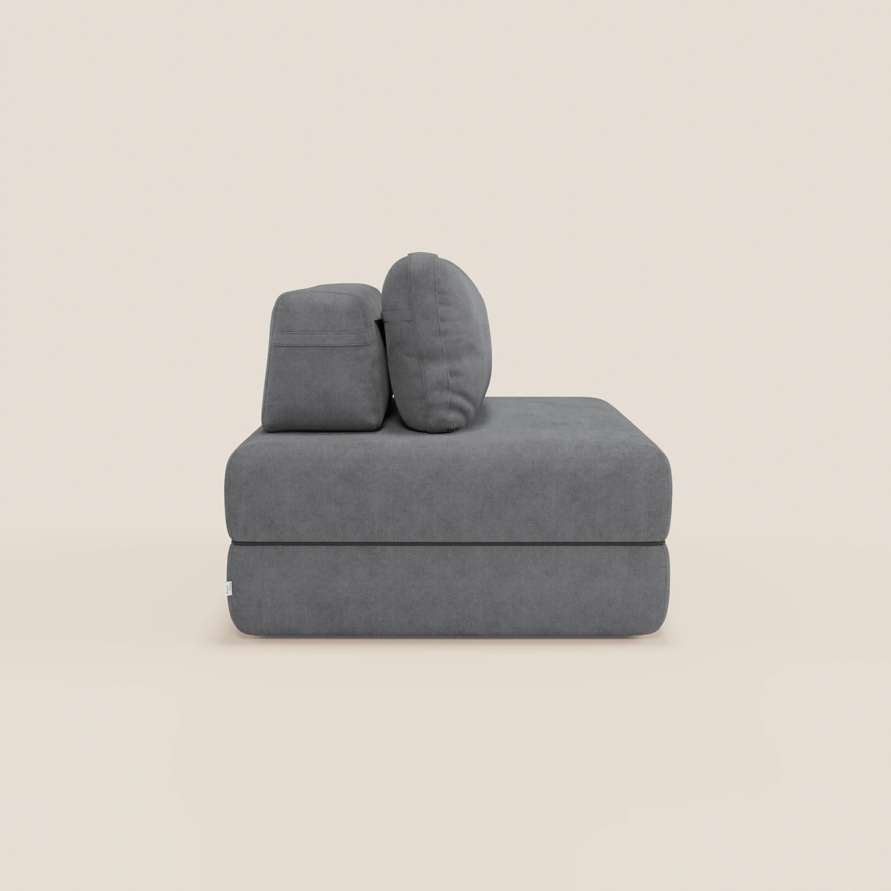 Rift poltrona letto con materasso alto 22 cm e memory foam - schienale mobile e tessuto smacchiabile T31 - divani.store