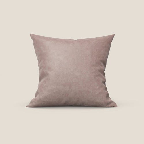Rotterdam cuscino disponibile in diversi colori realizzato in microfibra effetto velluto raso impermeabile T09 rosa - divani.store