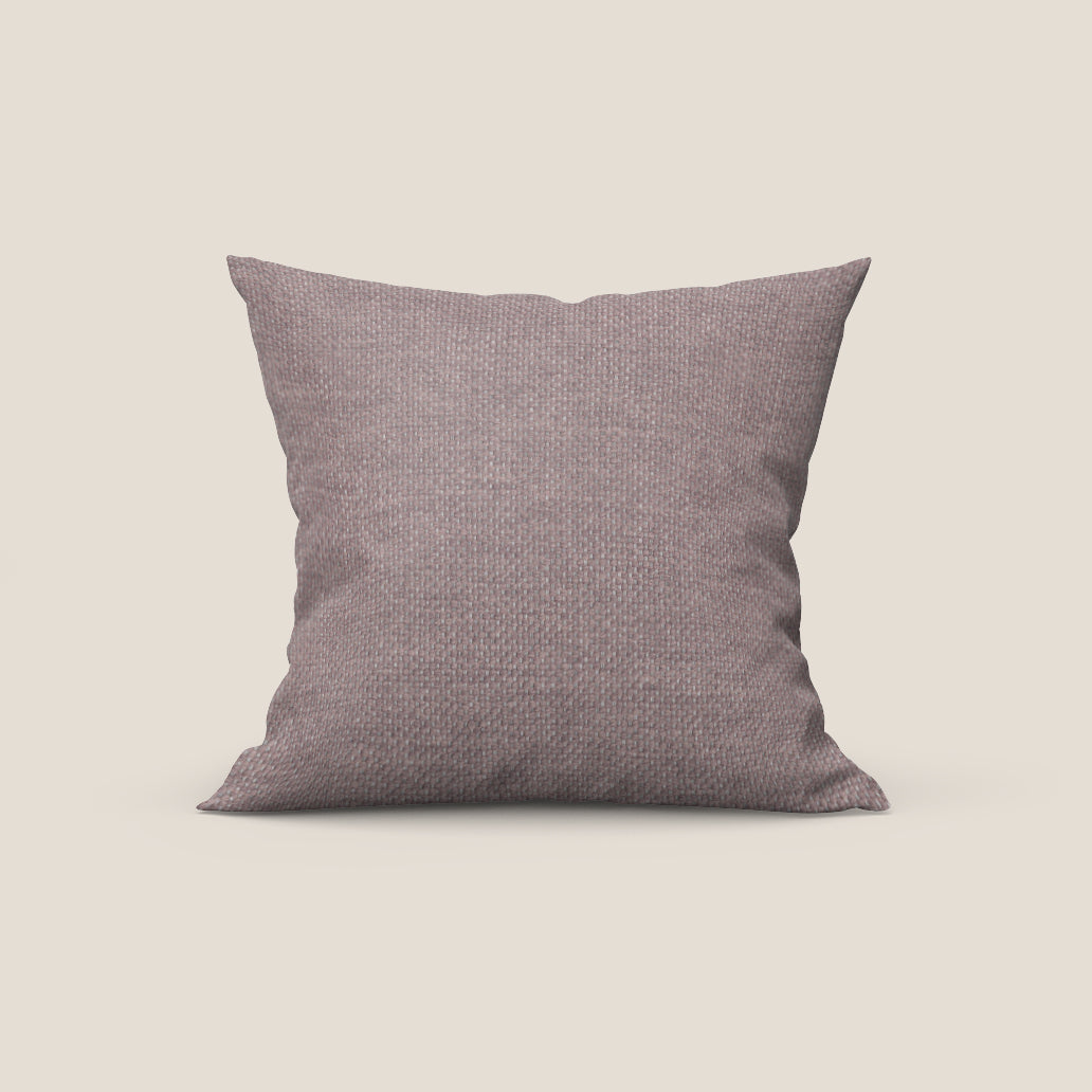 Tauro cuscino disponibile in diversi colori in tessuto misto cotone smacchiabile T18 rosa - divani.store