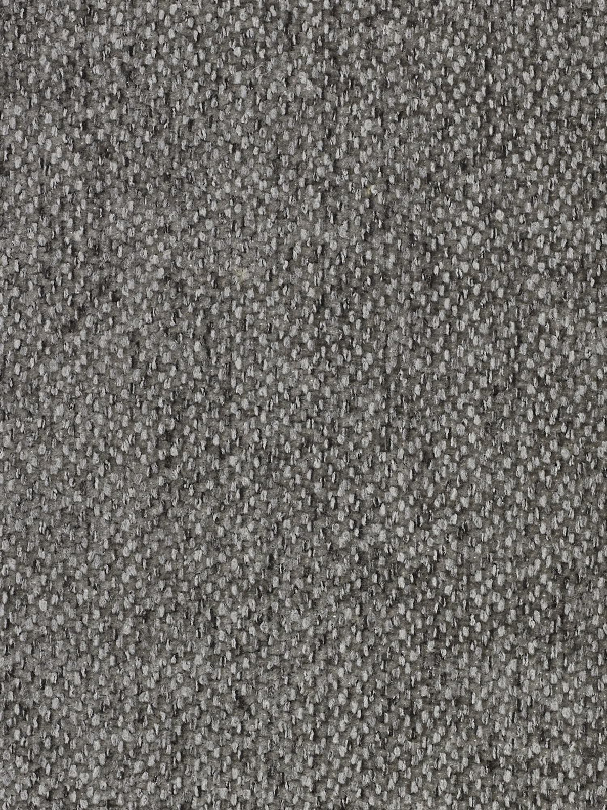 Primo piano sulla trama del tessuto intrecciato grigio T23 smacchiabile utilizzato per il divano angolare Doric di Divani.Store, con penisola e sedute allungabili, relax elettrico e poggiatesta reclinabili. I piccoli anelli, fitti e ben disposti, creano un motivo uniforme, mentre le sottili variazioni delle tonalità di grigio vengono esaltate dall’illuminazione, conferendo al tessuto profondità e una finitura morbida e opaca, perfetta per il rivestimento di questo divano moderno e pratico.