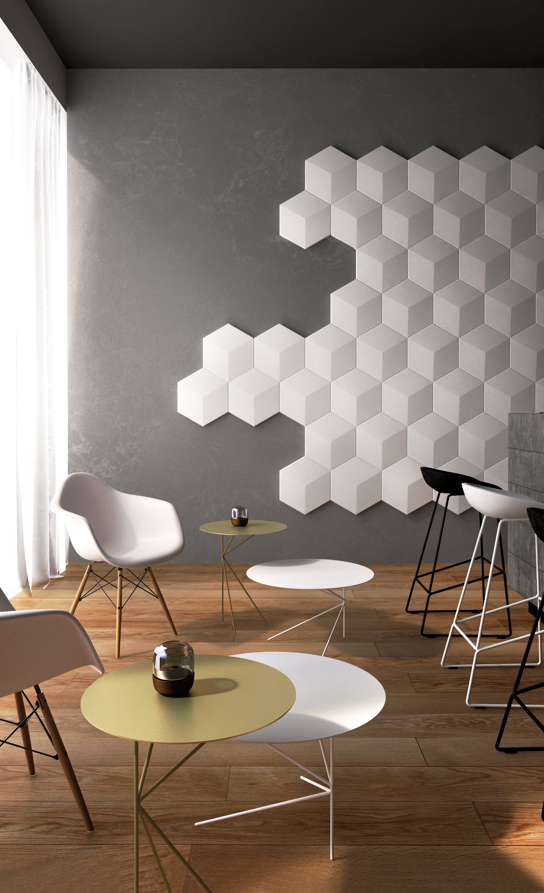 Twin tavolino BASSO rotondo minimale in diverse colorazioni - divani.store