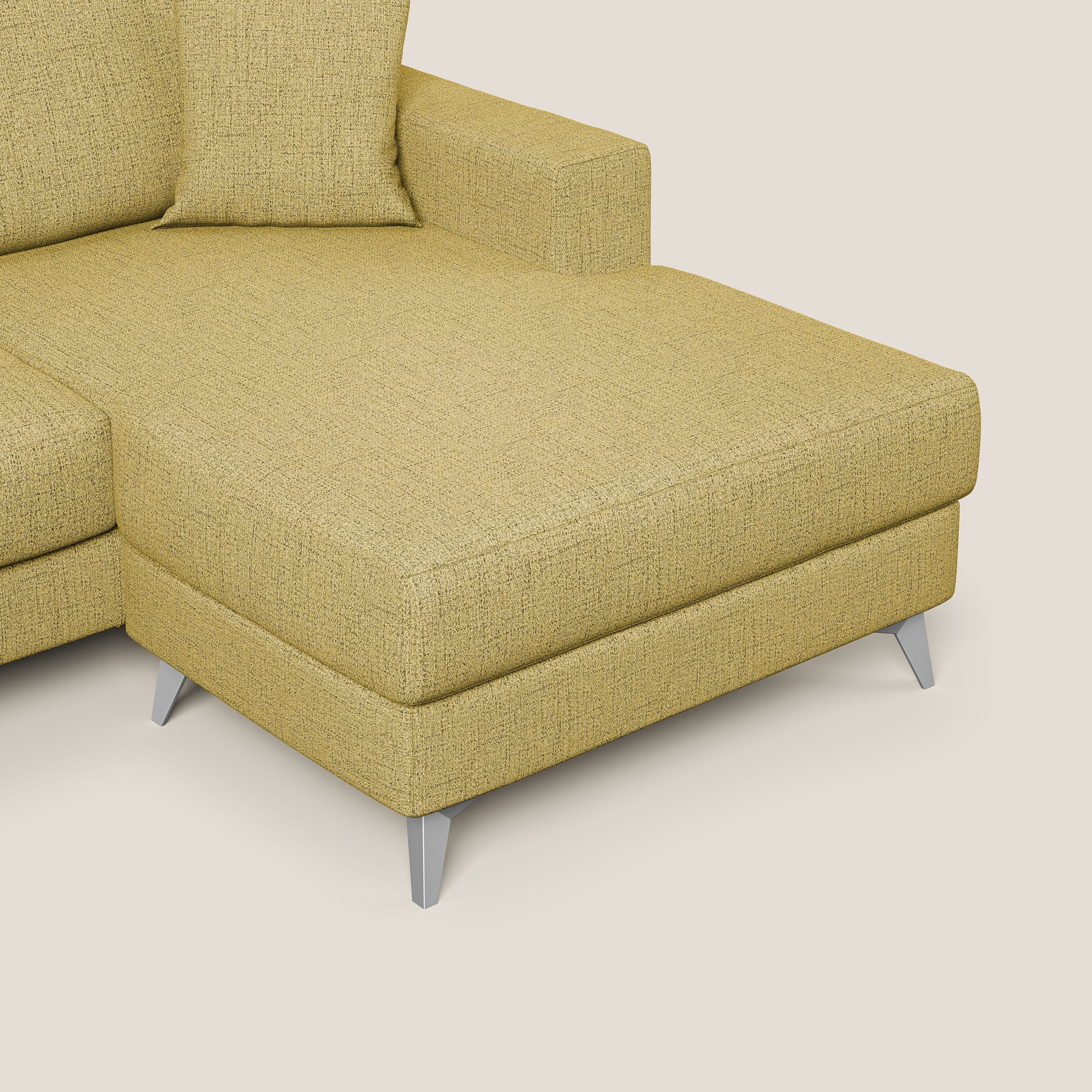 Michael Divano angolare REVERSIBILE in tessuto impermeabile T03 giallo - divani.store