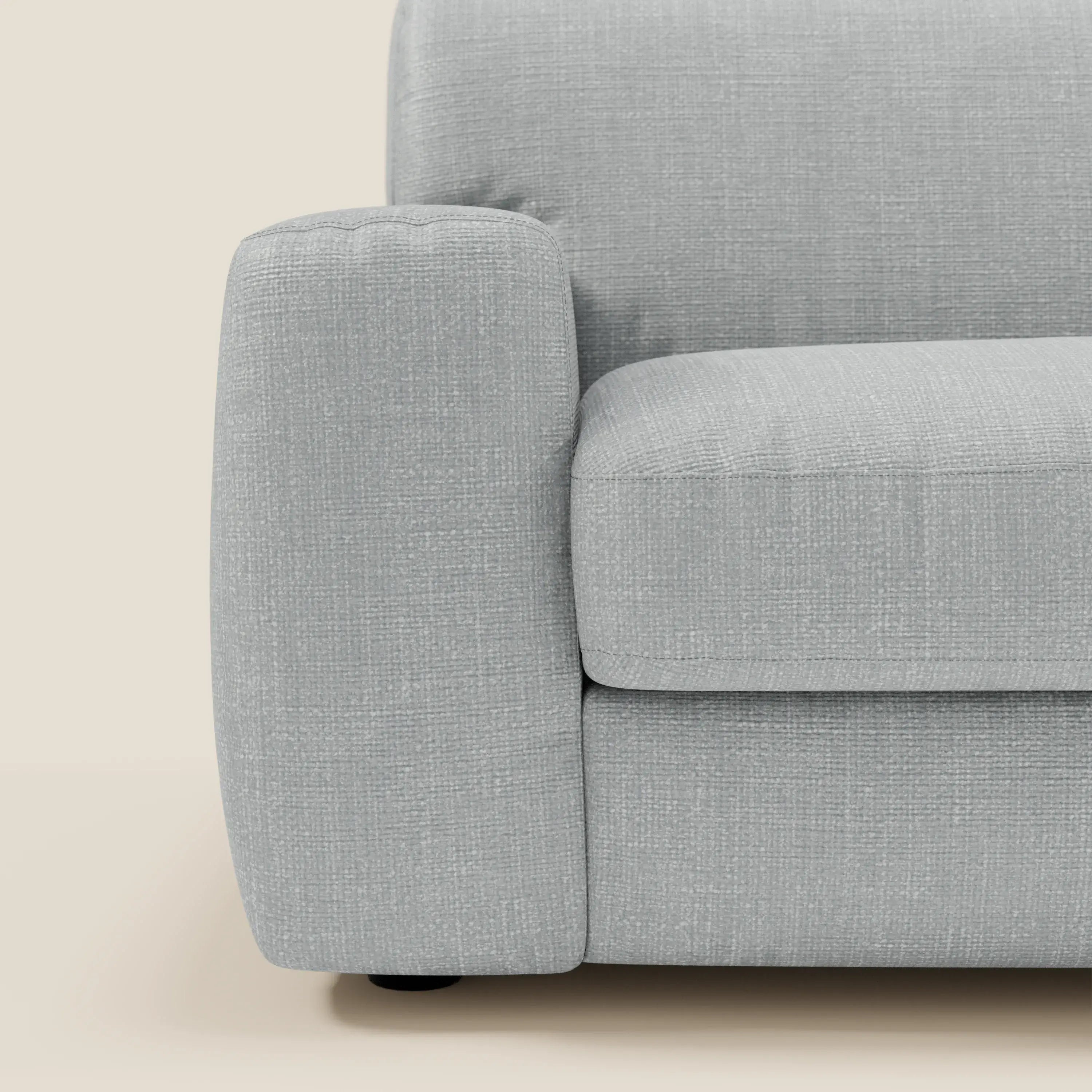 Cloud Divano letto materasso H17 cm dai morbidi cuscini in tessuto impermeabile T06 ghiaccio