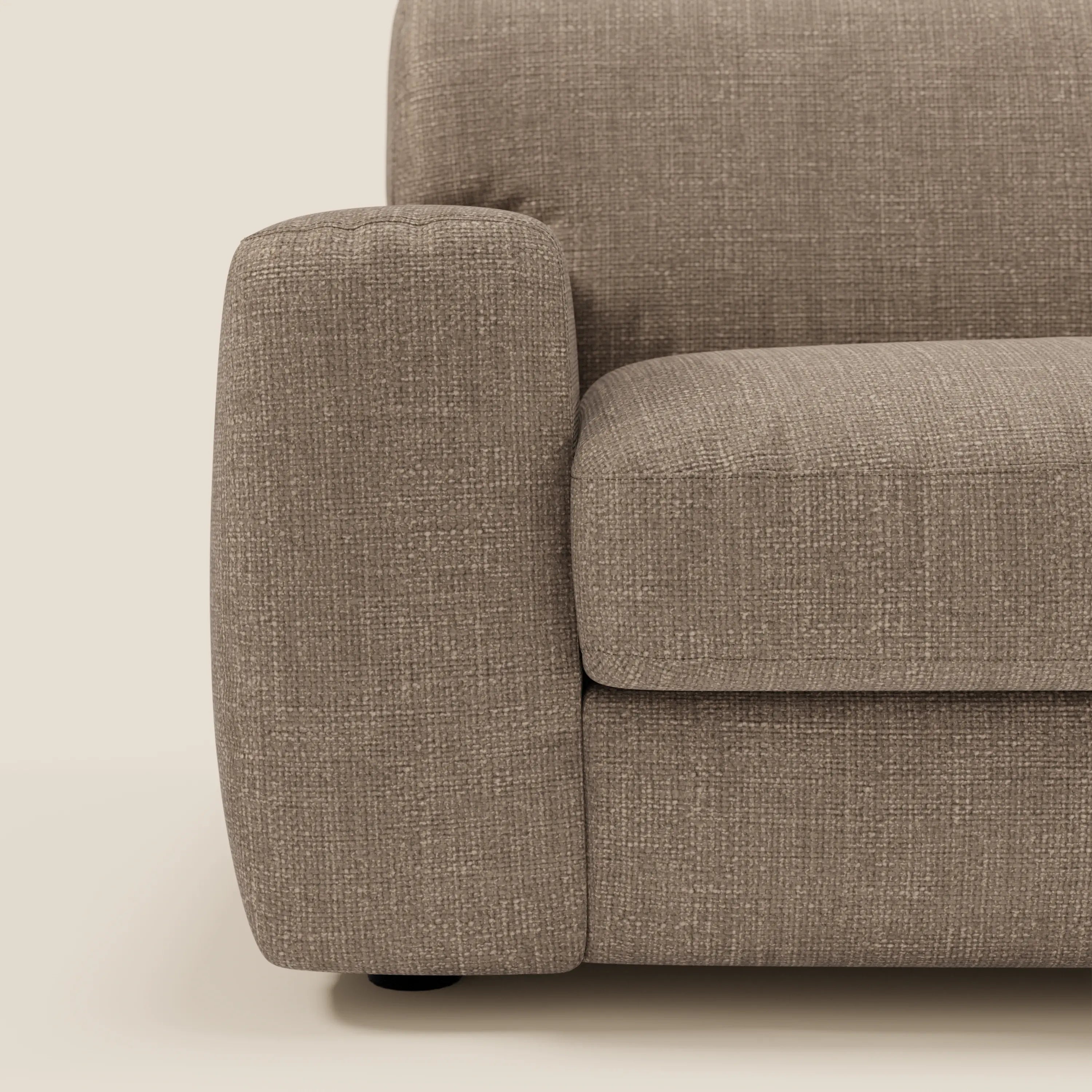 Cloud Schlafsofa mit 17 cm dicker Matratze und weichen Kissen aus wasserfestem Stoff T06 braun