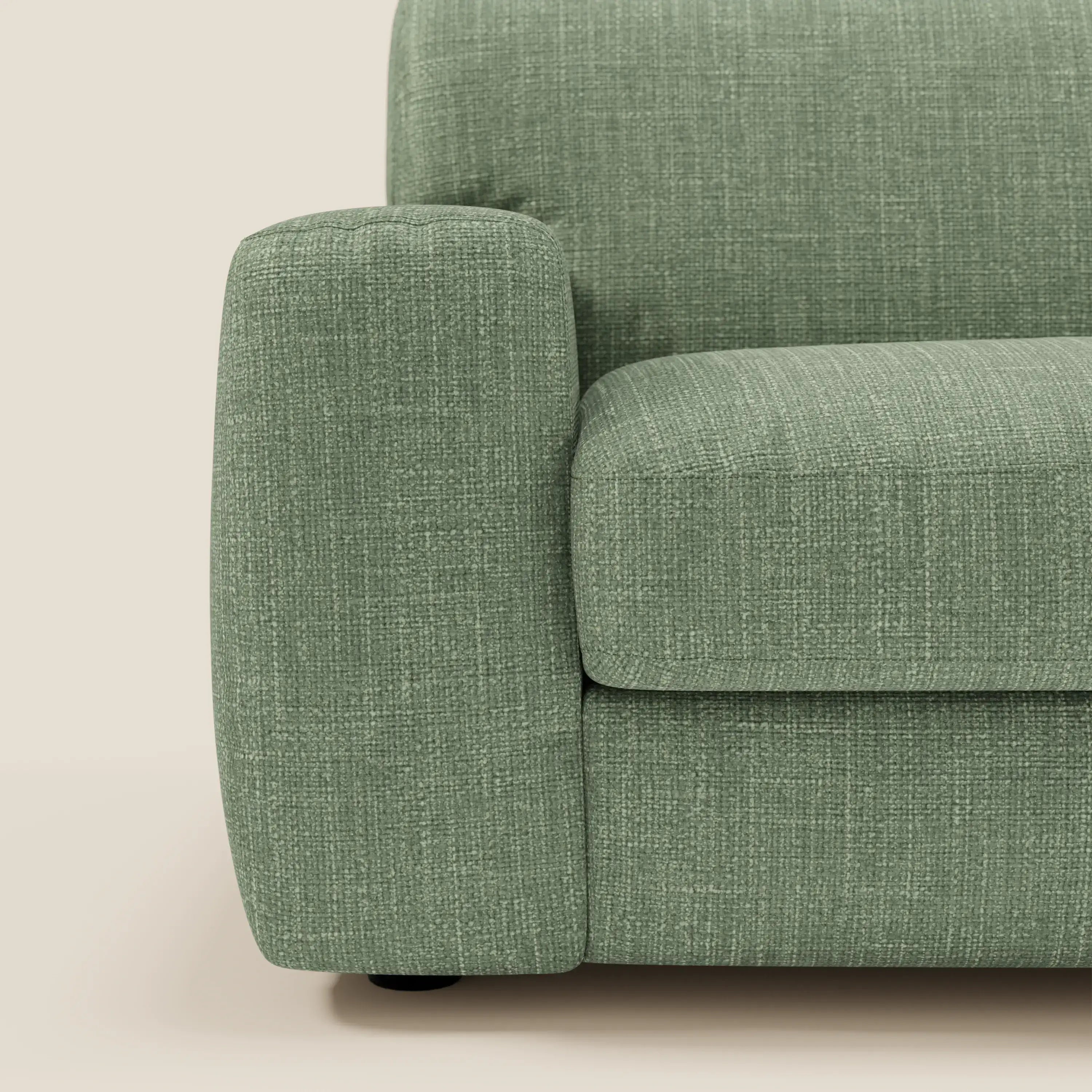 Cloud Divano letto materasso H17 cm dai morbidi cuscini in tessuto impermeabile T06 verde