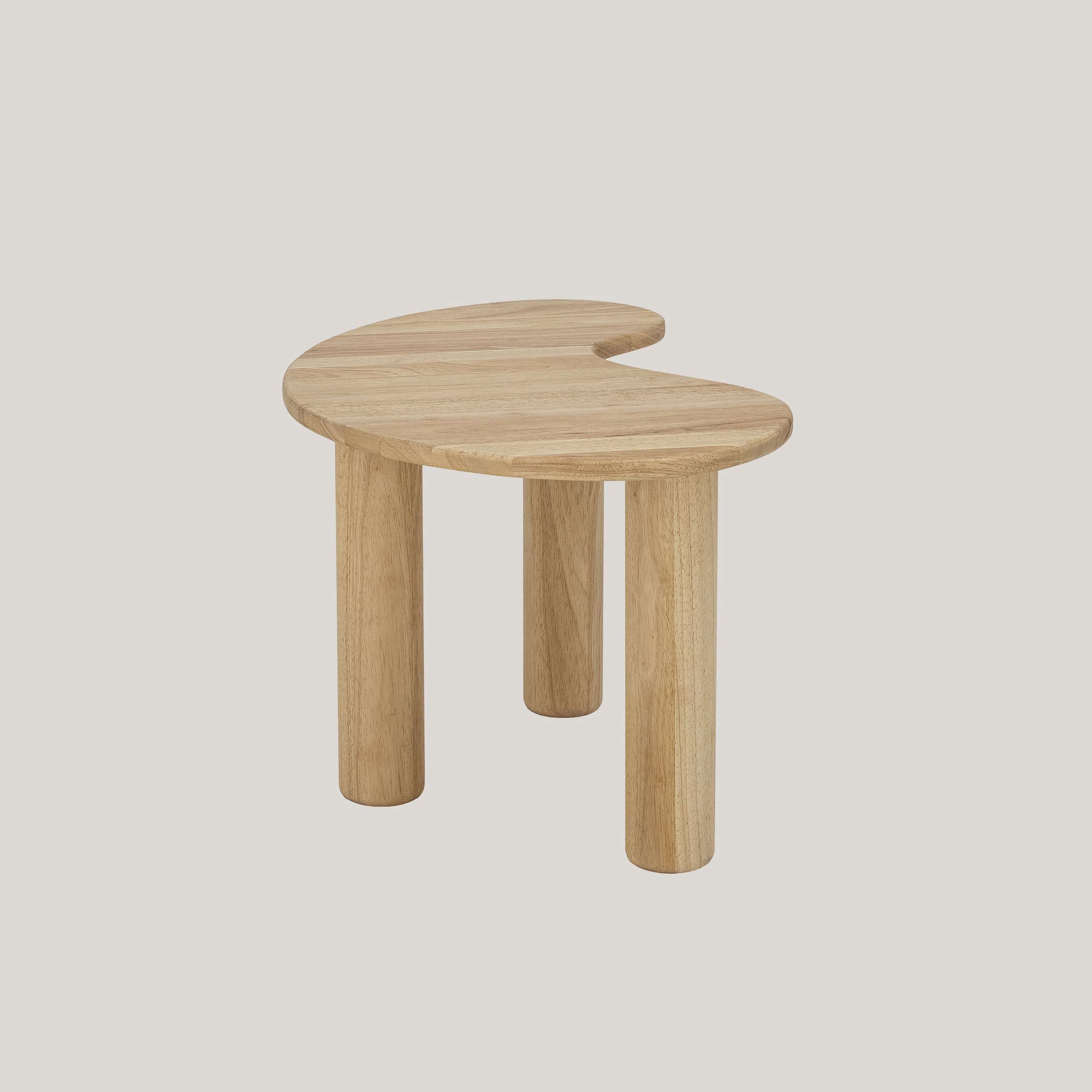 Luppa tavolino in legno naturale di caucciù dalla forma organica - divani.store