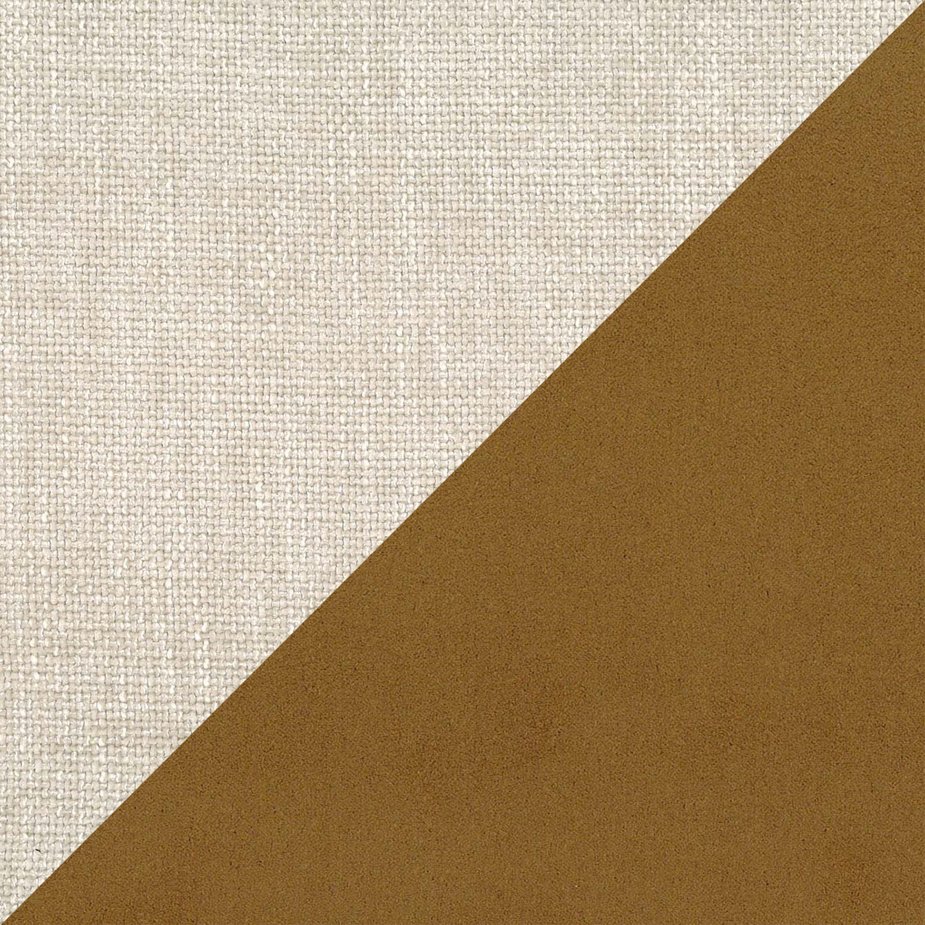 Petra letto di design bicolore con cuscini in piuma, piedini in mogano e tessuto impermeabile cuoio - divani.store