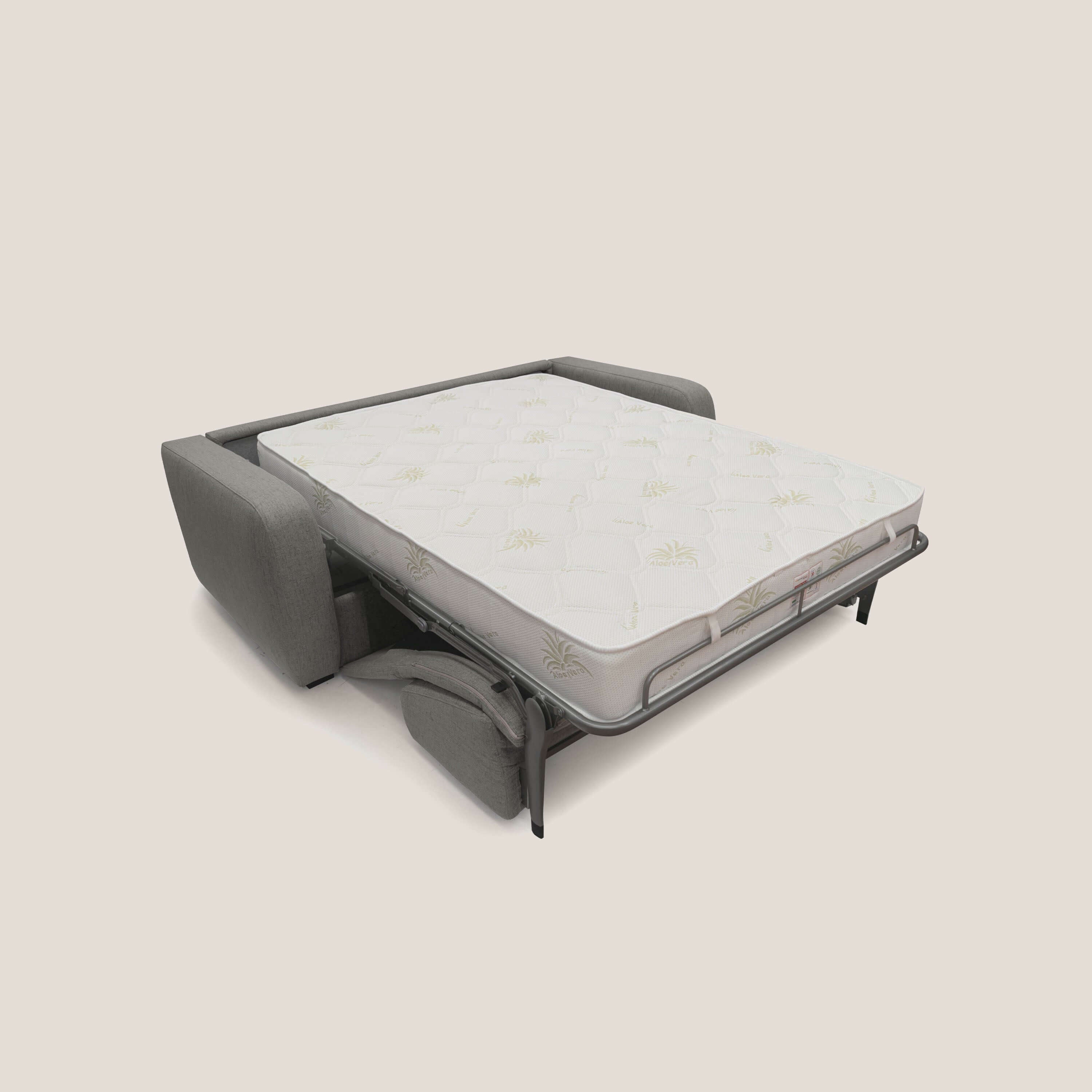 Duna Divano letto matrimoniale con materasso 20 cm in tessuto impermeabile T03 - divani.store
