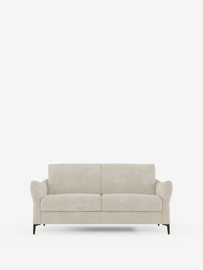 Dalia divano letto 2, 3 e 4 posti con materasso H18 in moderno tessuto vellutino smacchiabile T30