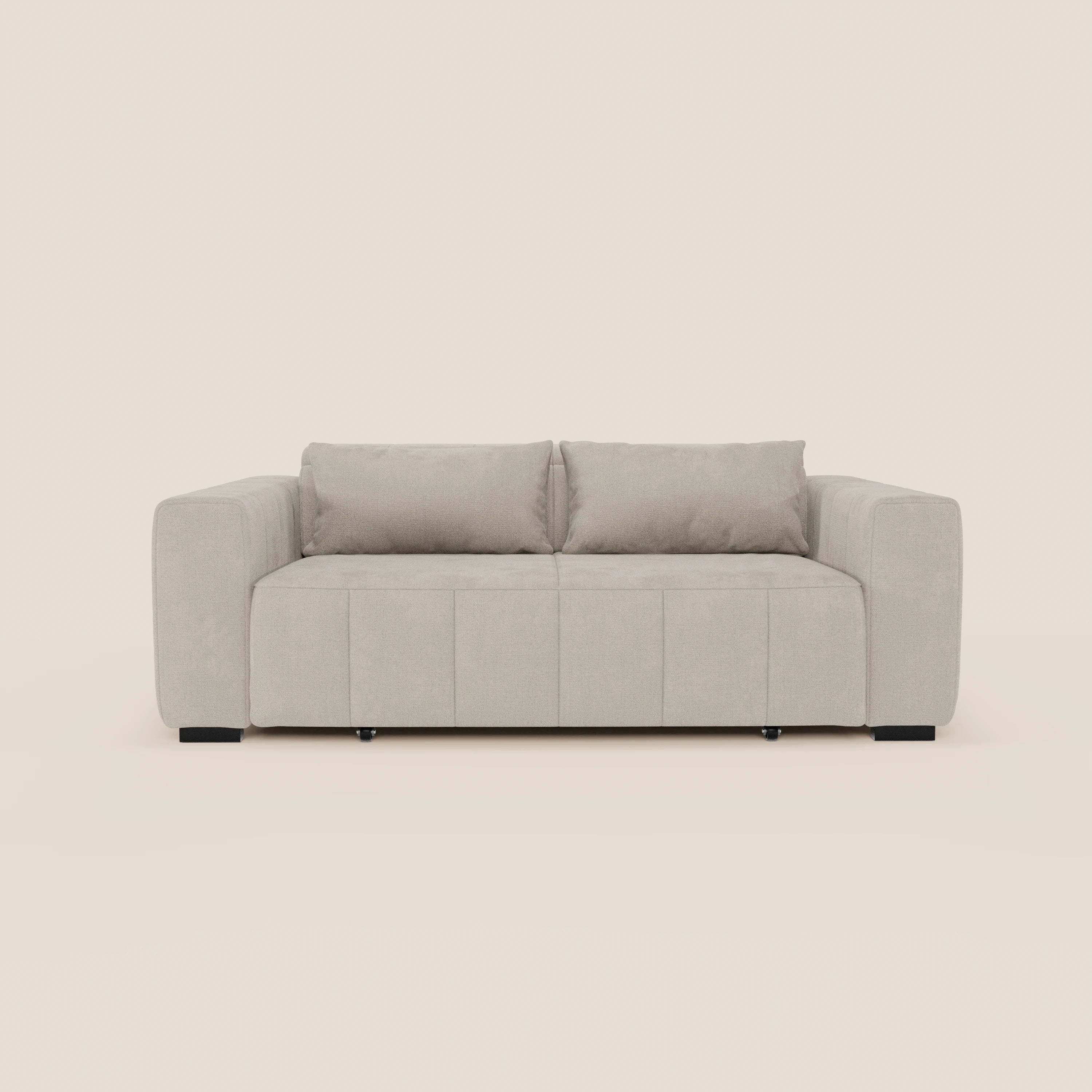 Doric divano 3 posti con sedute allungabili tramite relax elettrico - poggiatesta reclinabile in tessuto smacchiabile T23 - divani.store